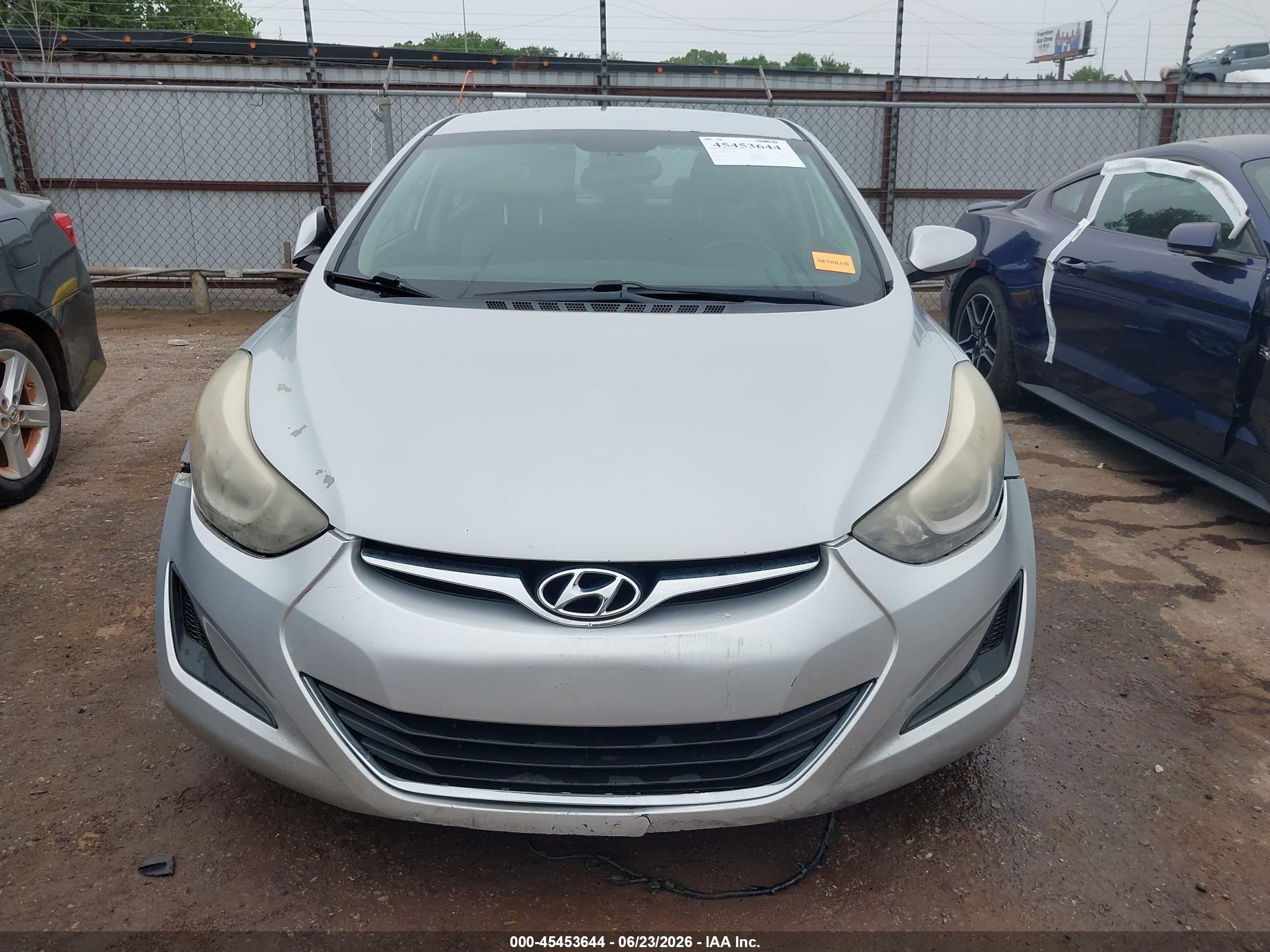 2015 Hyundai Elantra Se Silver vin: KMHDH4AE3FU238899