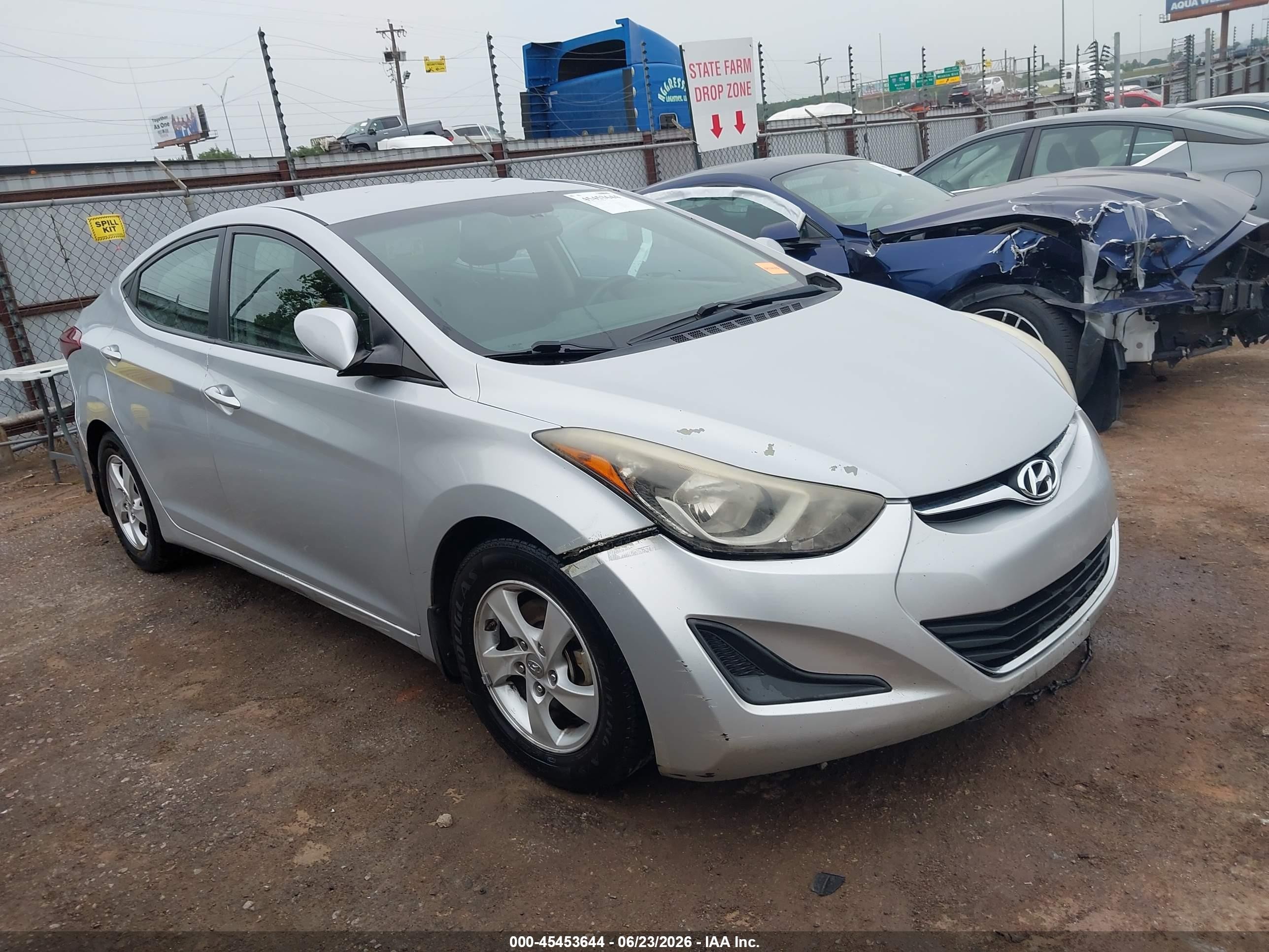 2015 Hyundai Elantra Se Silver vin: KMHDH4AE3FU238899