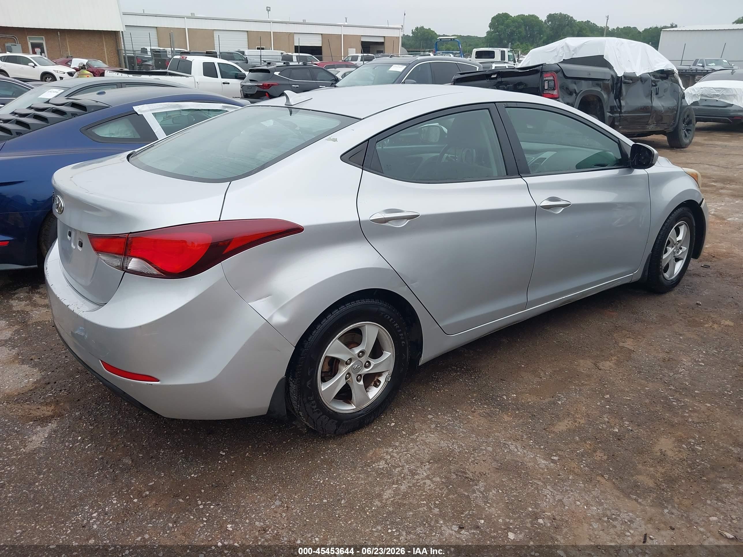 2015 Hyundai Elantra Se Silver vin: KMHDH4AE3FU238899