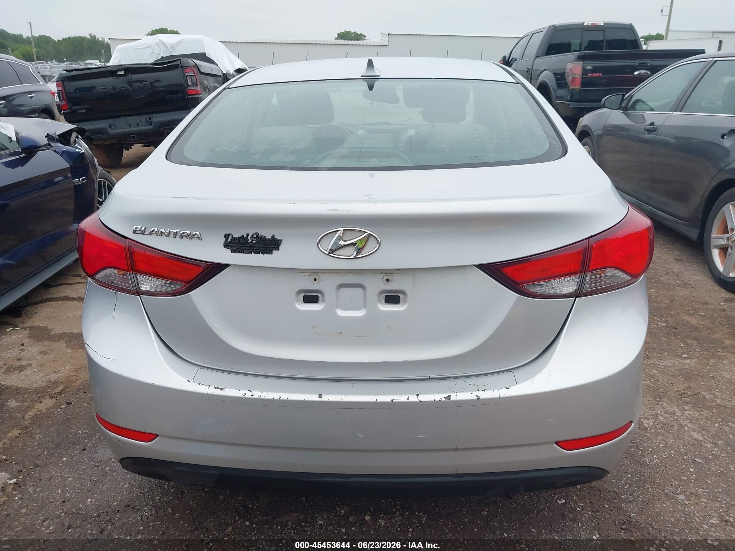 2015 Hyundai Elantra Se Silver vin: KMHDH4AE3FU238899