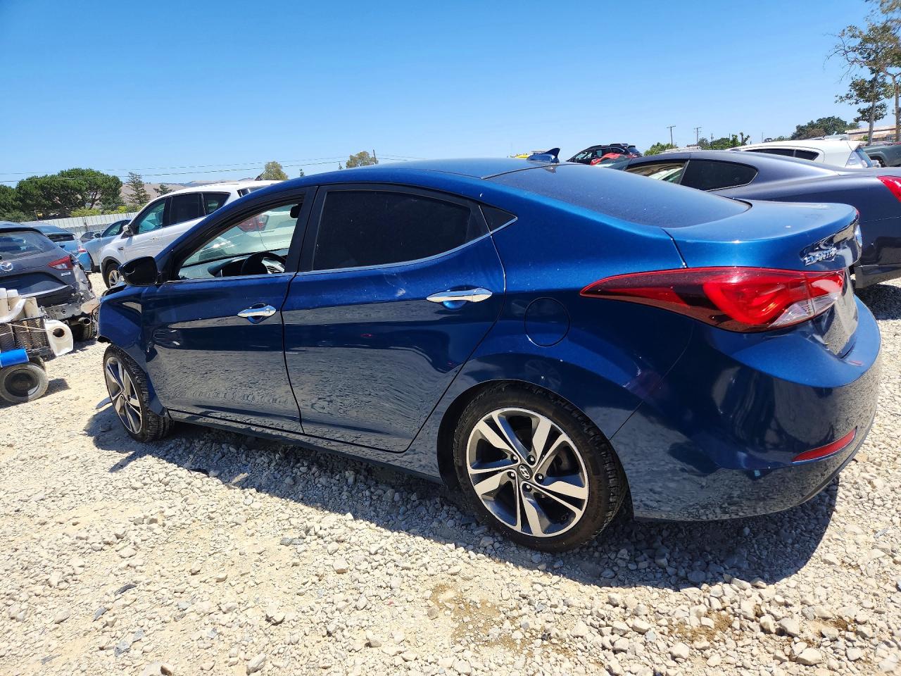 2015 Hyundai Elantra Limited Blue vin: KMHDH4AE3FU258456