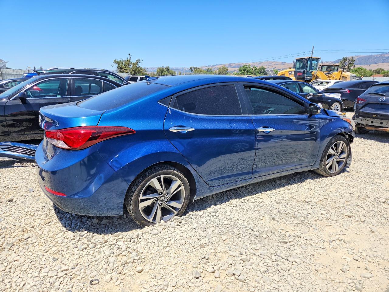 2015 Hyundai Elantra Limited Blue vin: KMHDH4AE3FU258456