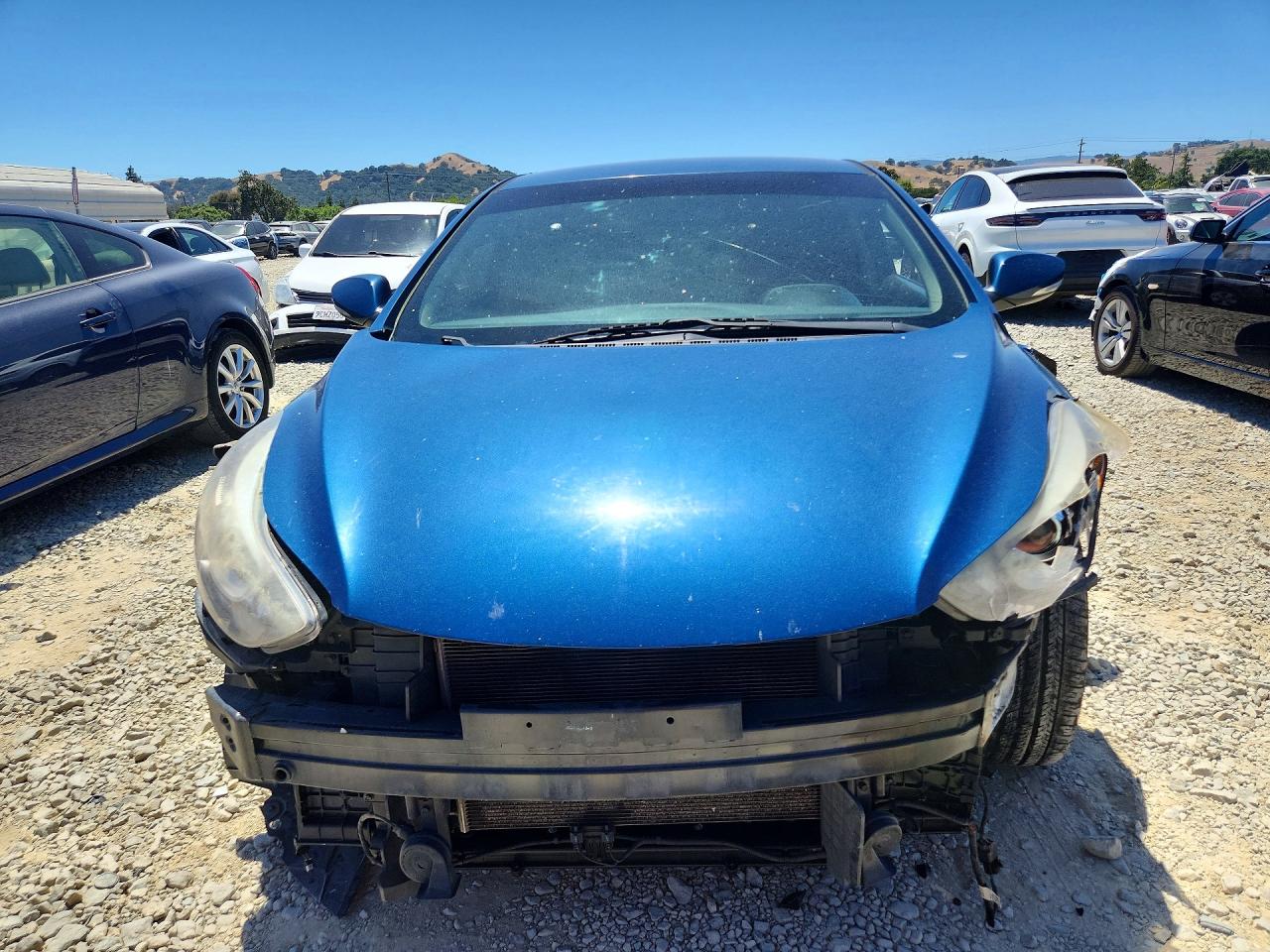 2015 Hyundai Elantra Limited Blue vin: KMHDH4AE3FU258456