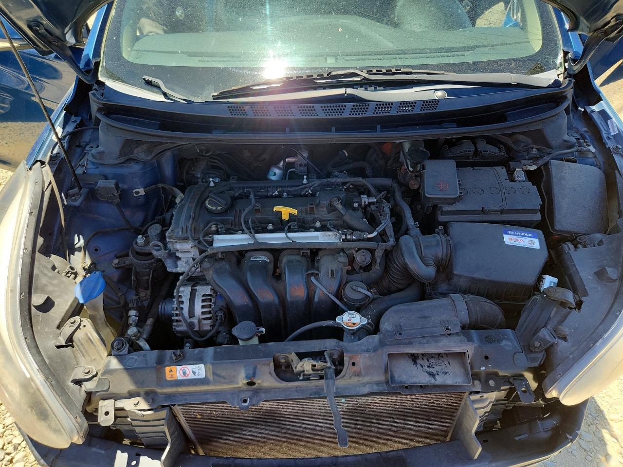 2015 Hyundai Elantra Limited Blue vin: KMHDH4AE3FU258456