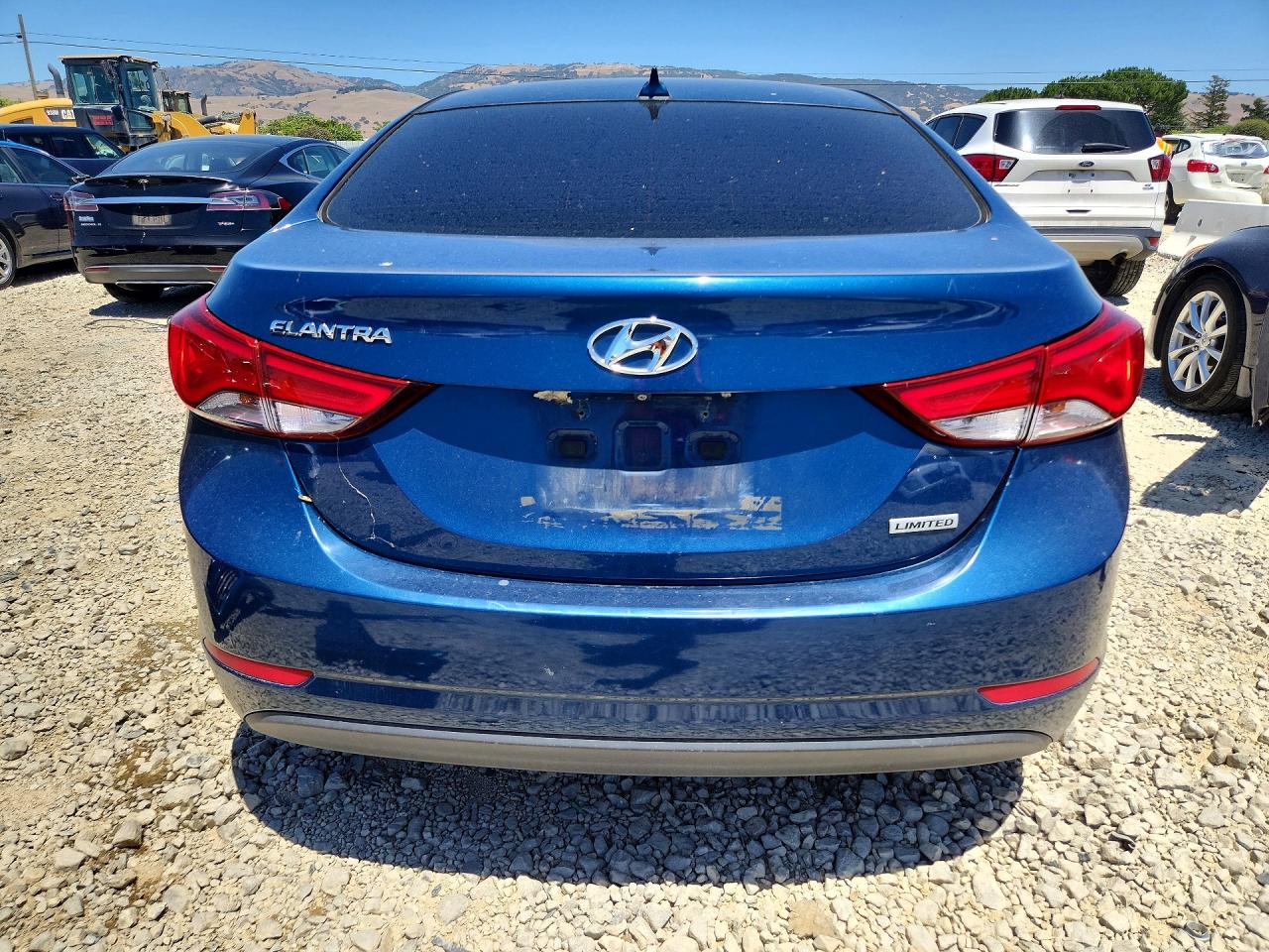 2015 Hyundai Elantra Limited Blue vin: KMHDH4AE3FU258456