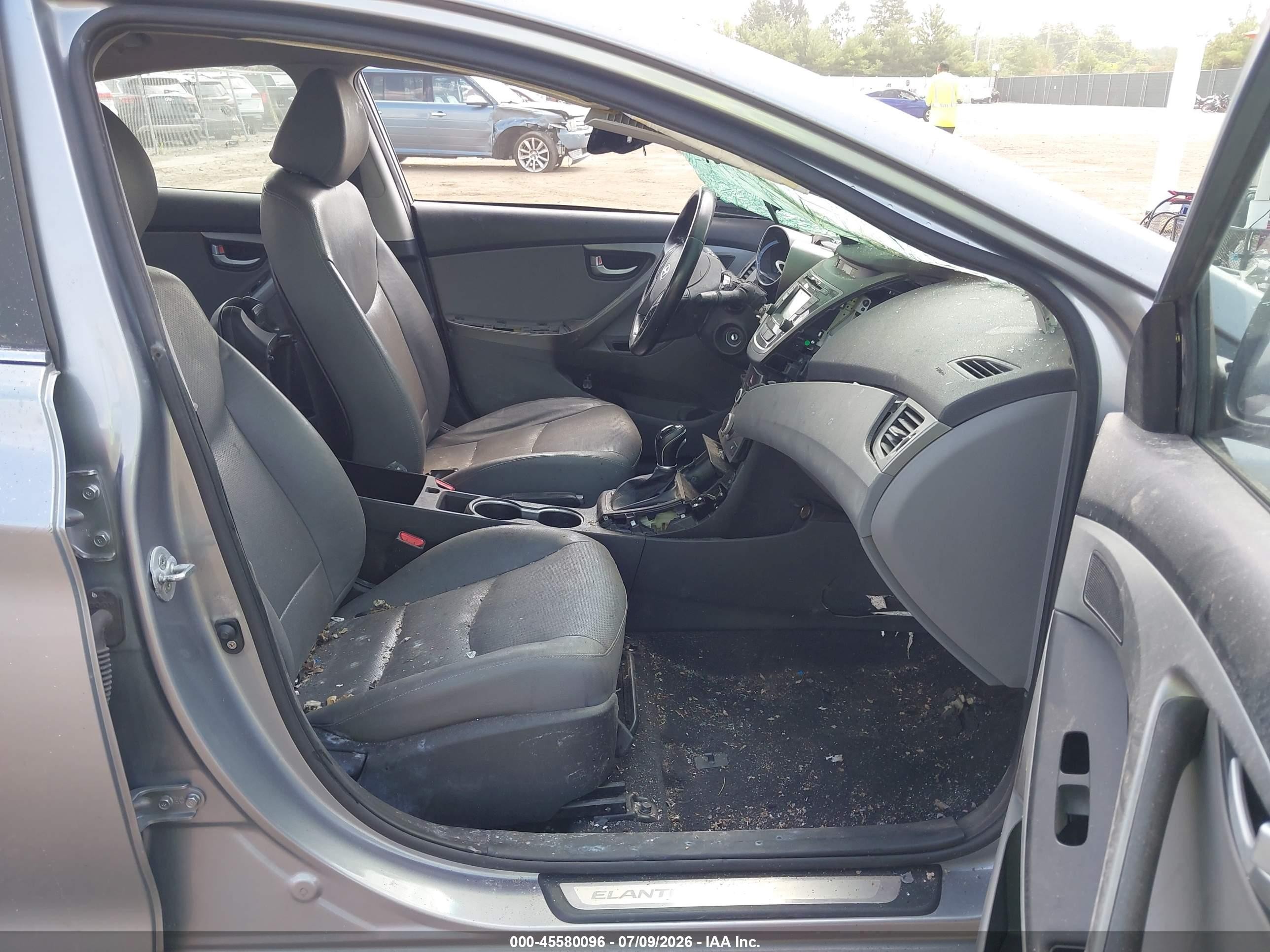 2015 Hyundai Elantra Limited Gray vin: KMHDH4AE3FU282627
