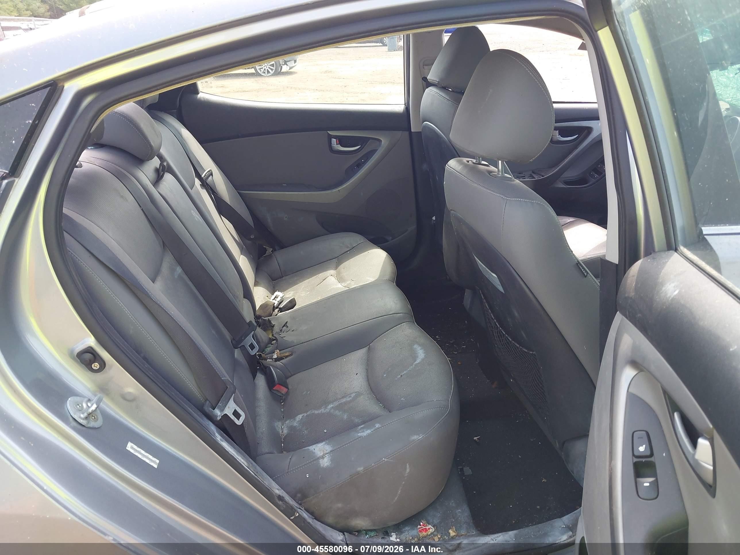 2015 Hyundai Elantra Limited Gray vin: KMHDH4AE3FU282627