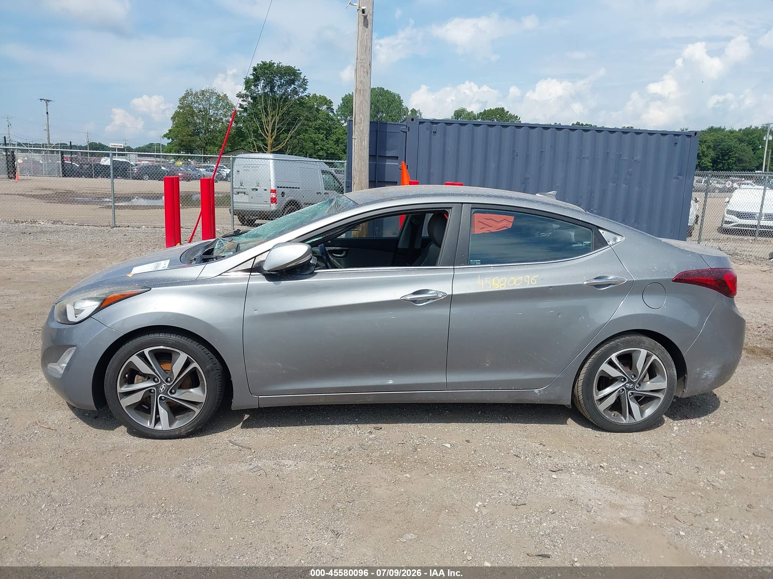 2015 Hyundai Elantra Limited Gray vin: KMHDH4AE3FU282627