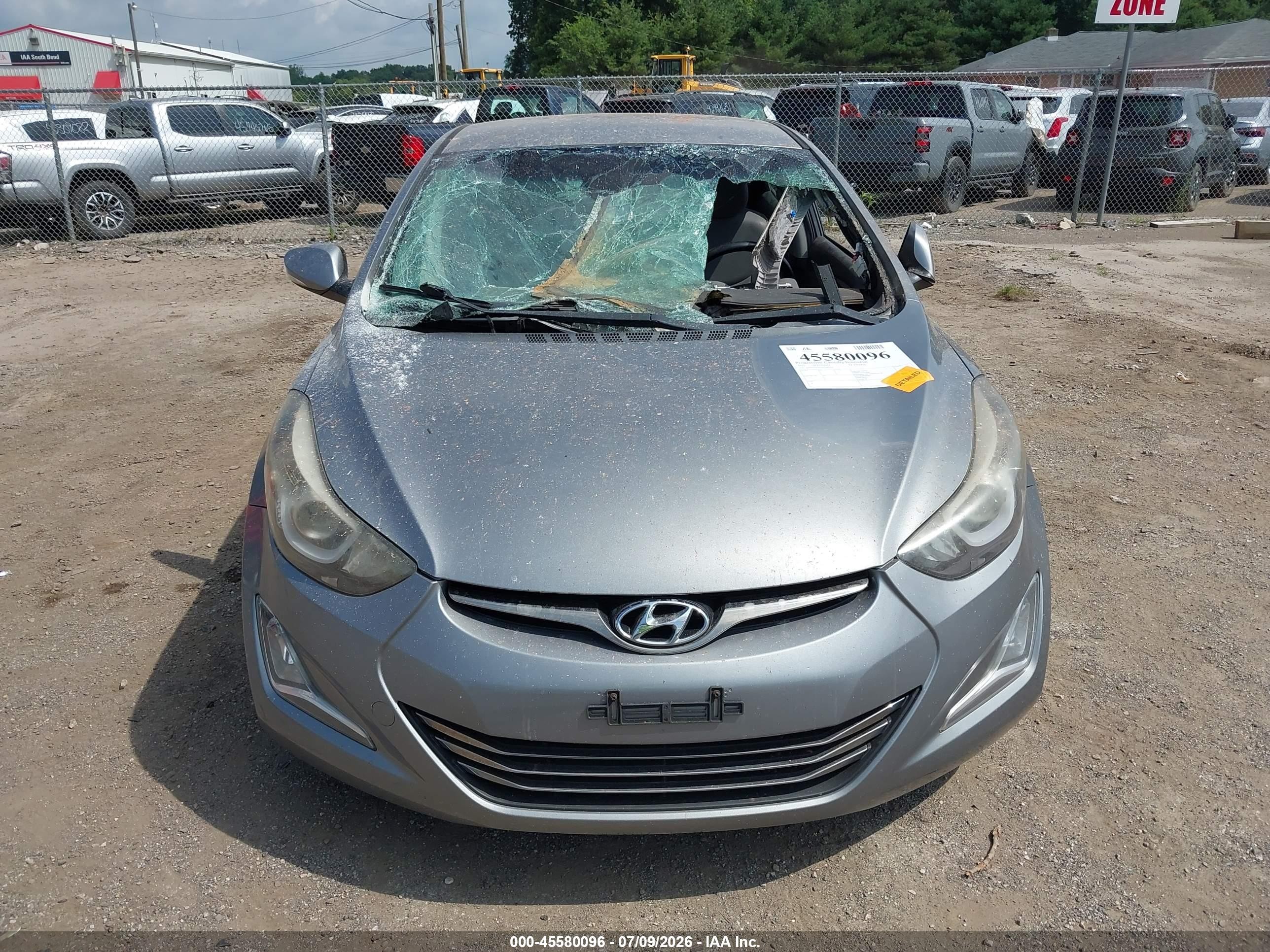 2015 Hyundai Elantra Limited Gray vin: KMHDH4AE3FU282627