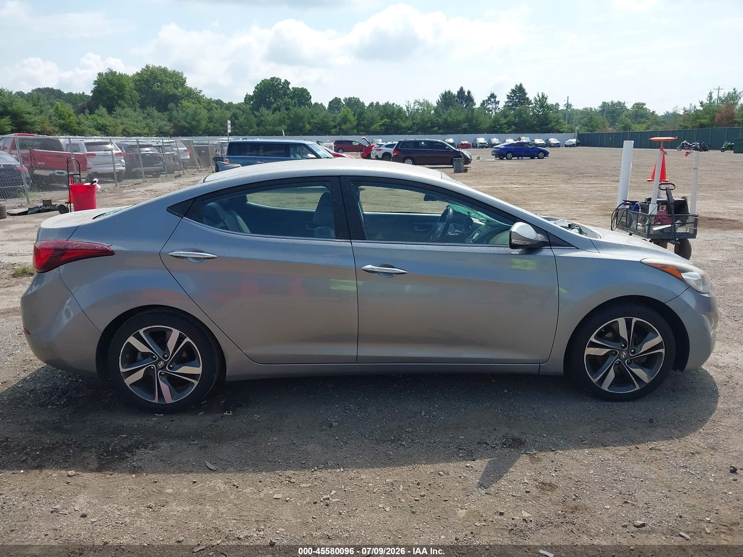 2015 Hyundai Elantra Limited Gray vin: KMHDH4AE3FU282627