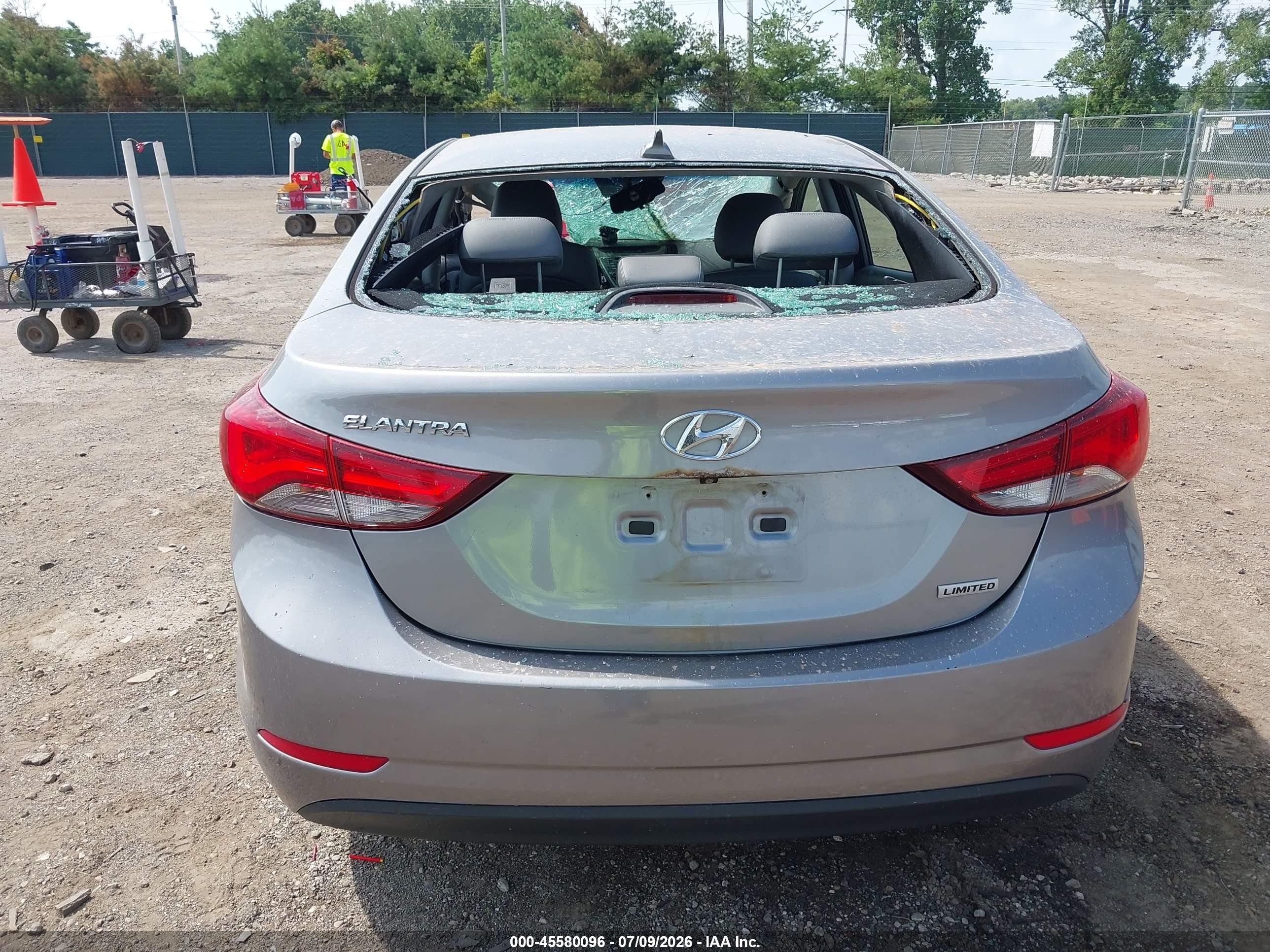2015 Hyundai Elantra Limited Gray vin: KMHDH4AE3FU282627