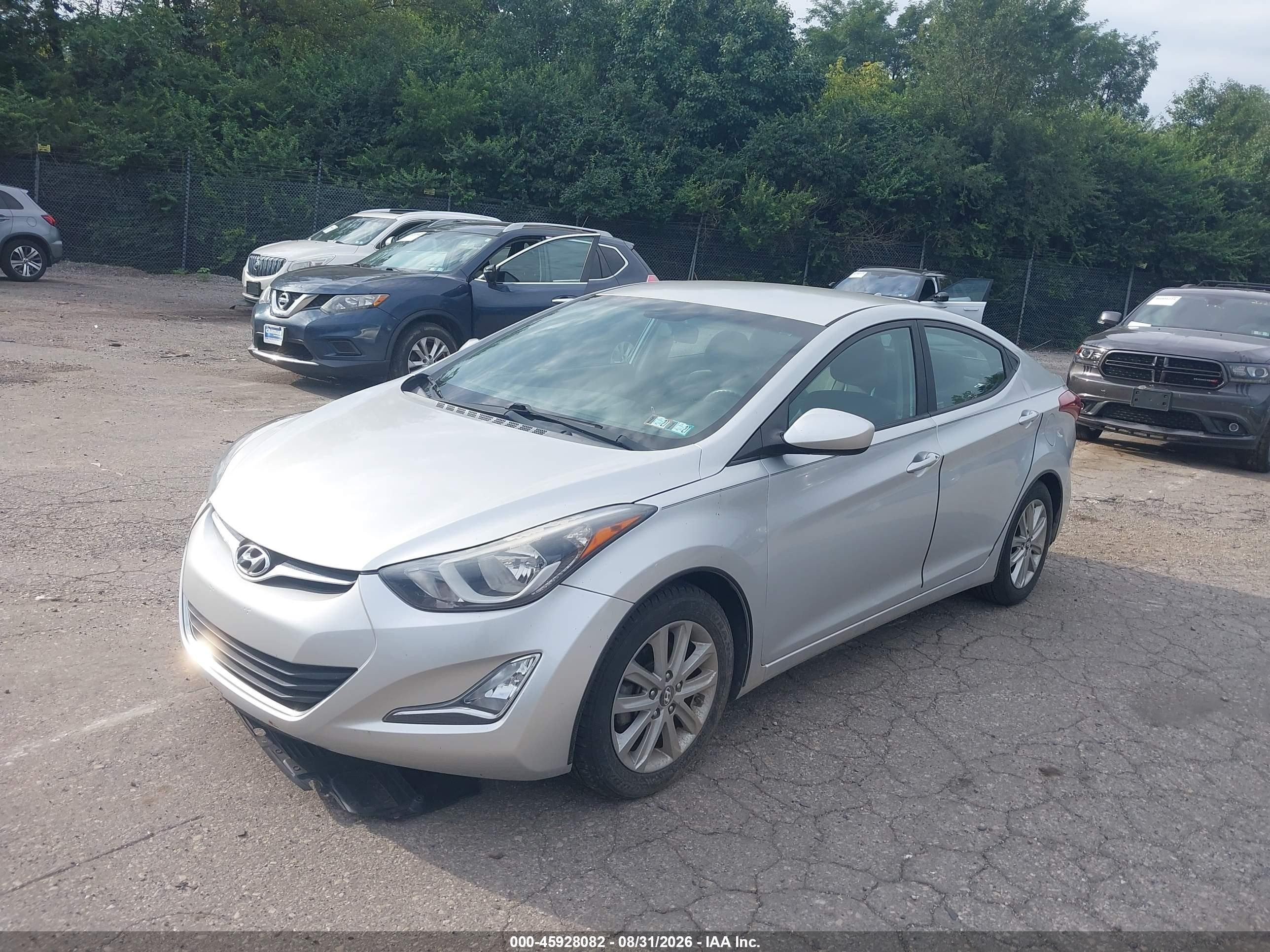 2015 Hyundai Elantra Se Silver vin: KMHDH4AE3FU284183