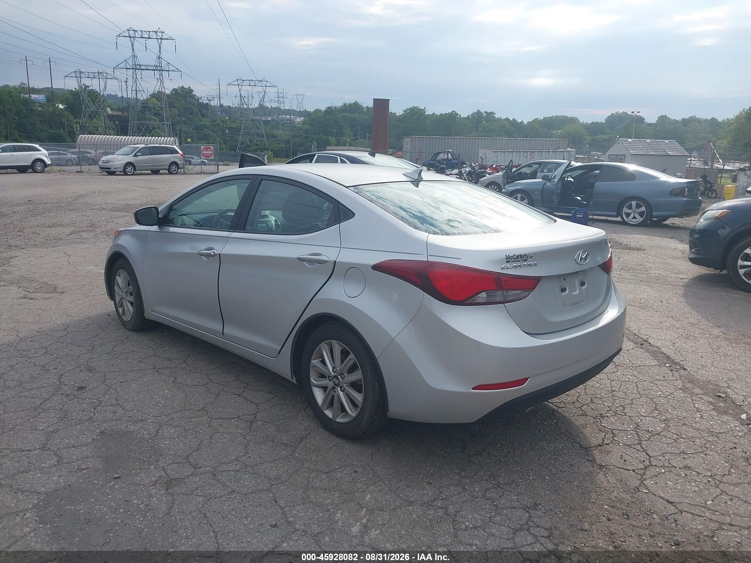 2015 Hyundai Elantra Se Silver vin: KMHDH4AE3FU284183