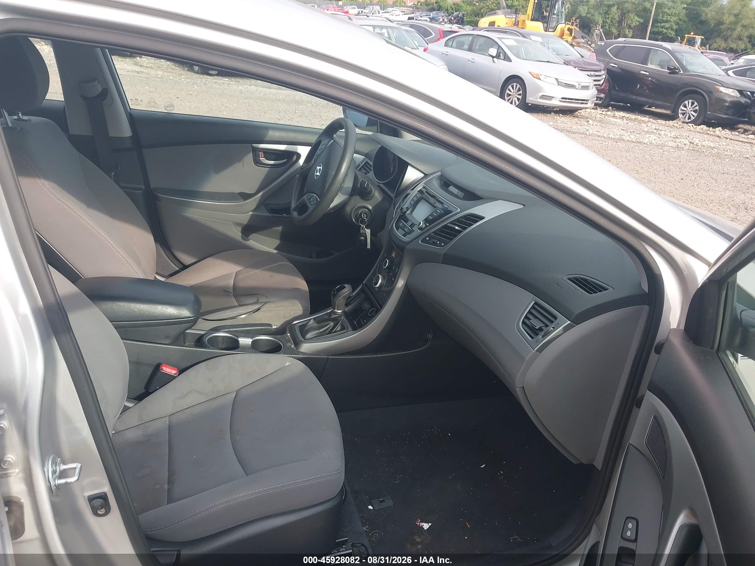 2015 Hyundai Elantra Se Silver vin: KMHDH4AE3FU284183