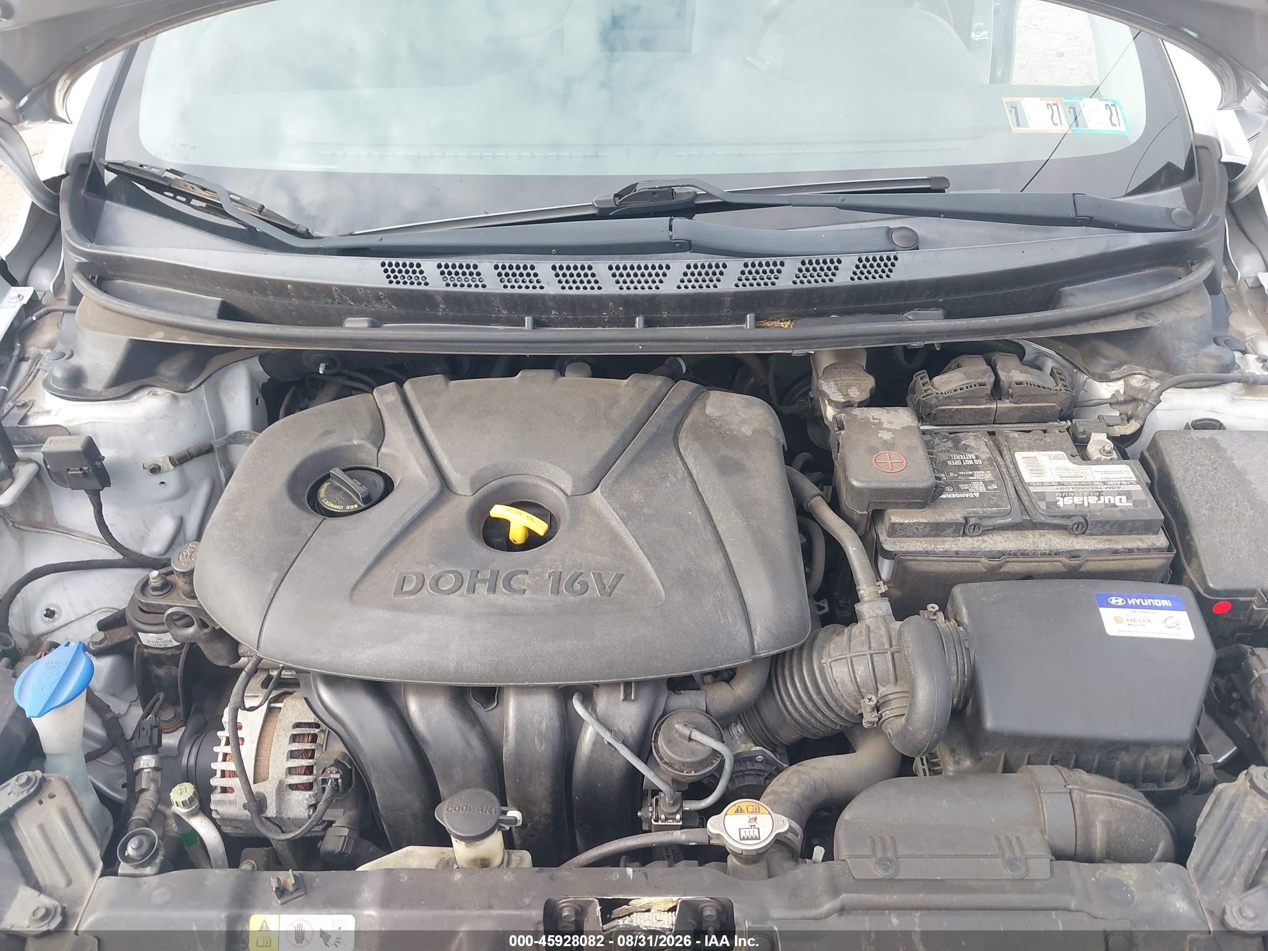 2015 Hyundai Elantra Se Silver vin: KMHDH4AE3FU284183