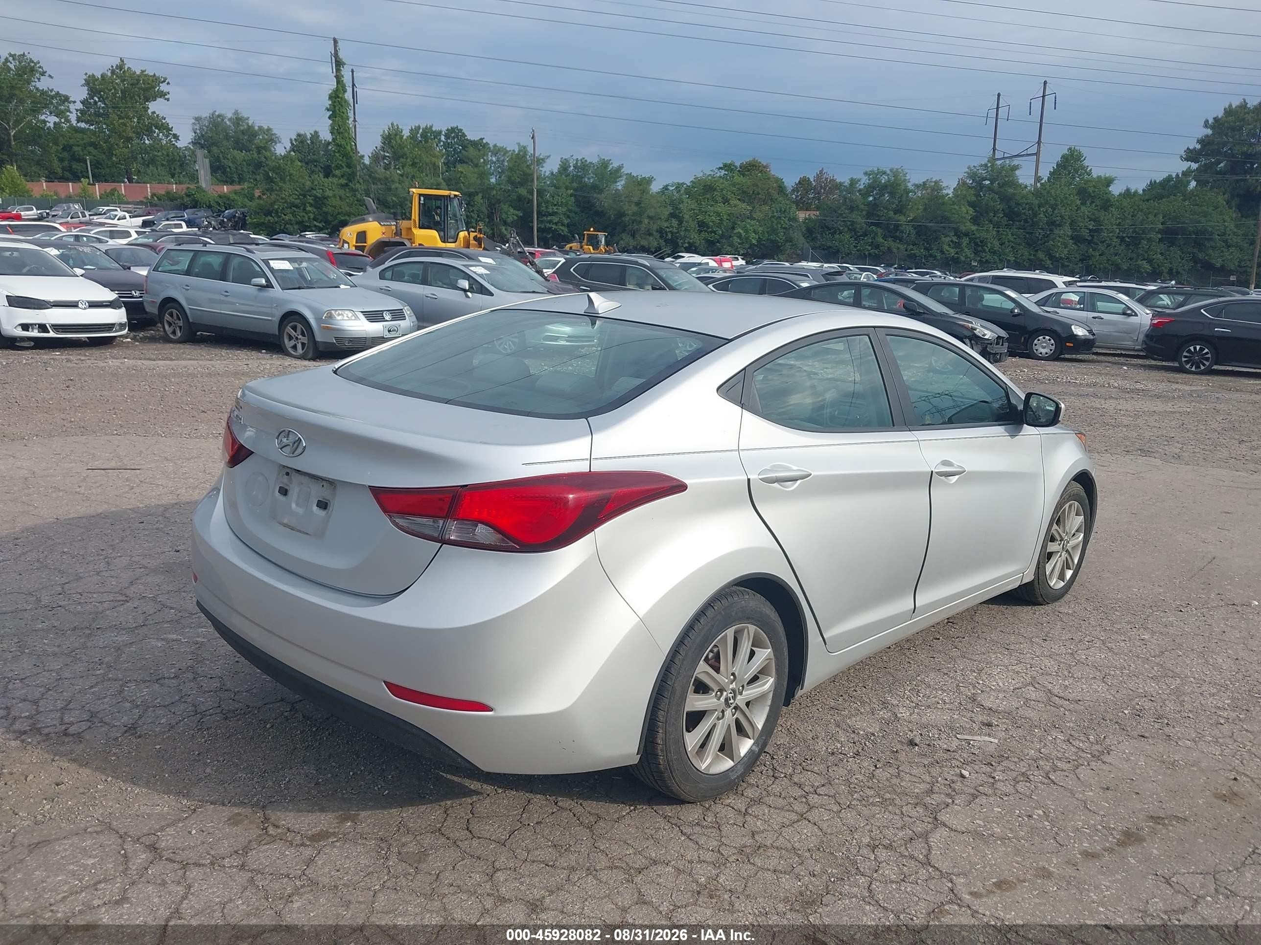 2015 Hyundai Elantra Se Silver vin: KMHDH4AE3FU284183