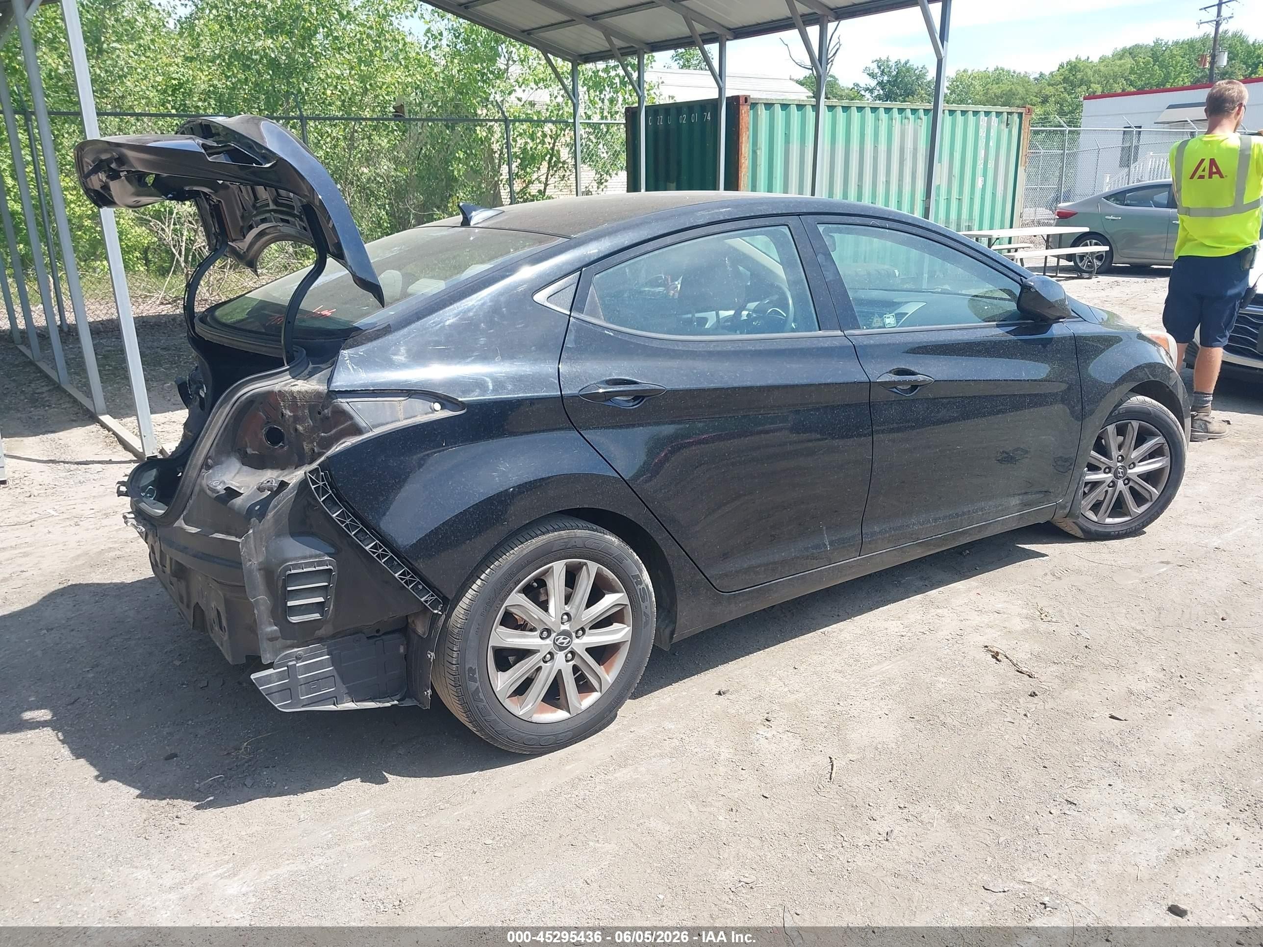 2015 Hyundai Elantra Se Black vin: KMHDH4AE3FU320745