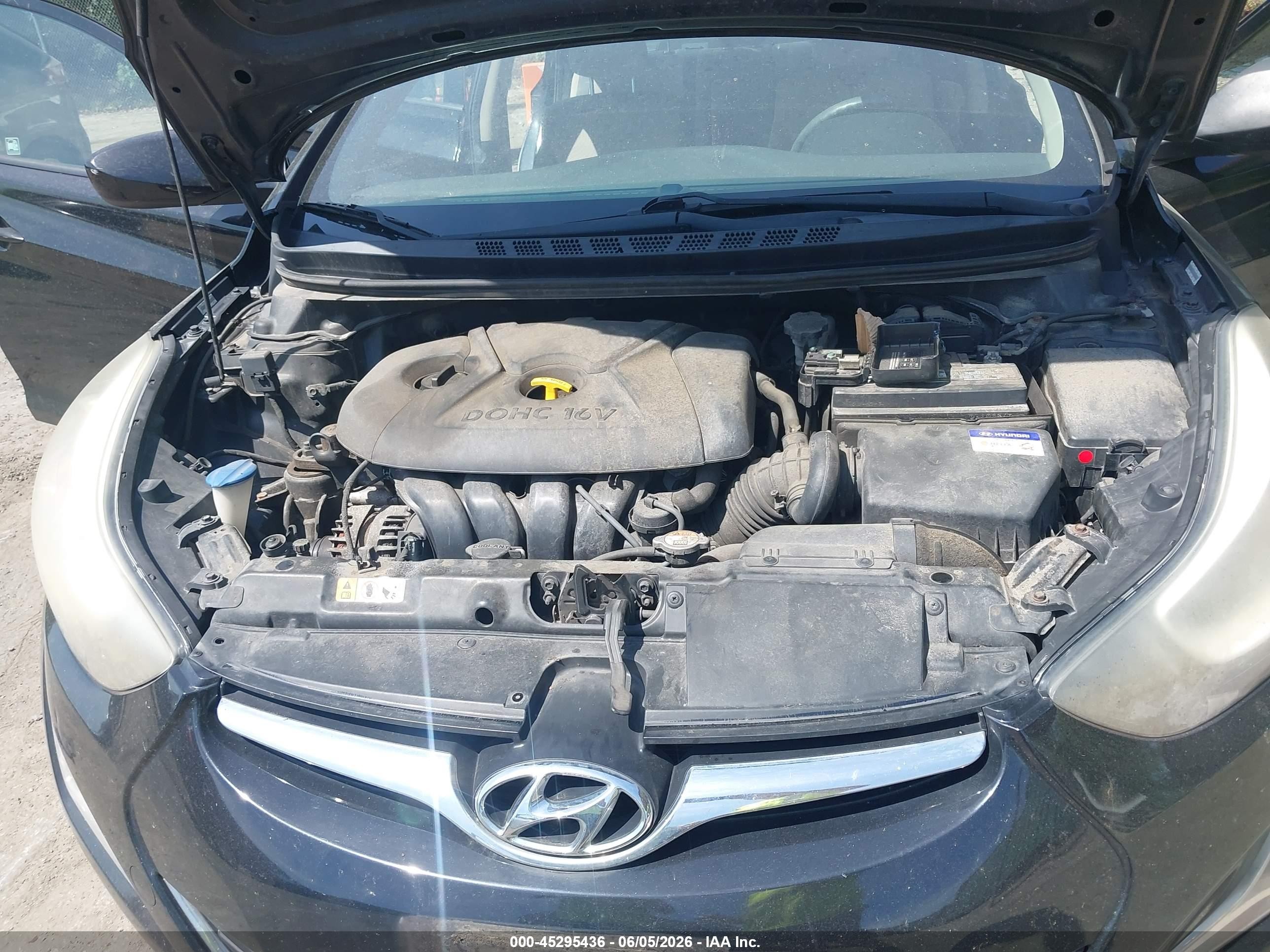 2015 Hyundai Elantra Se Black vin: KMHDH4AE3FU320745