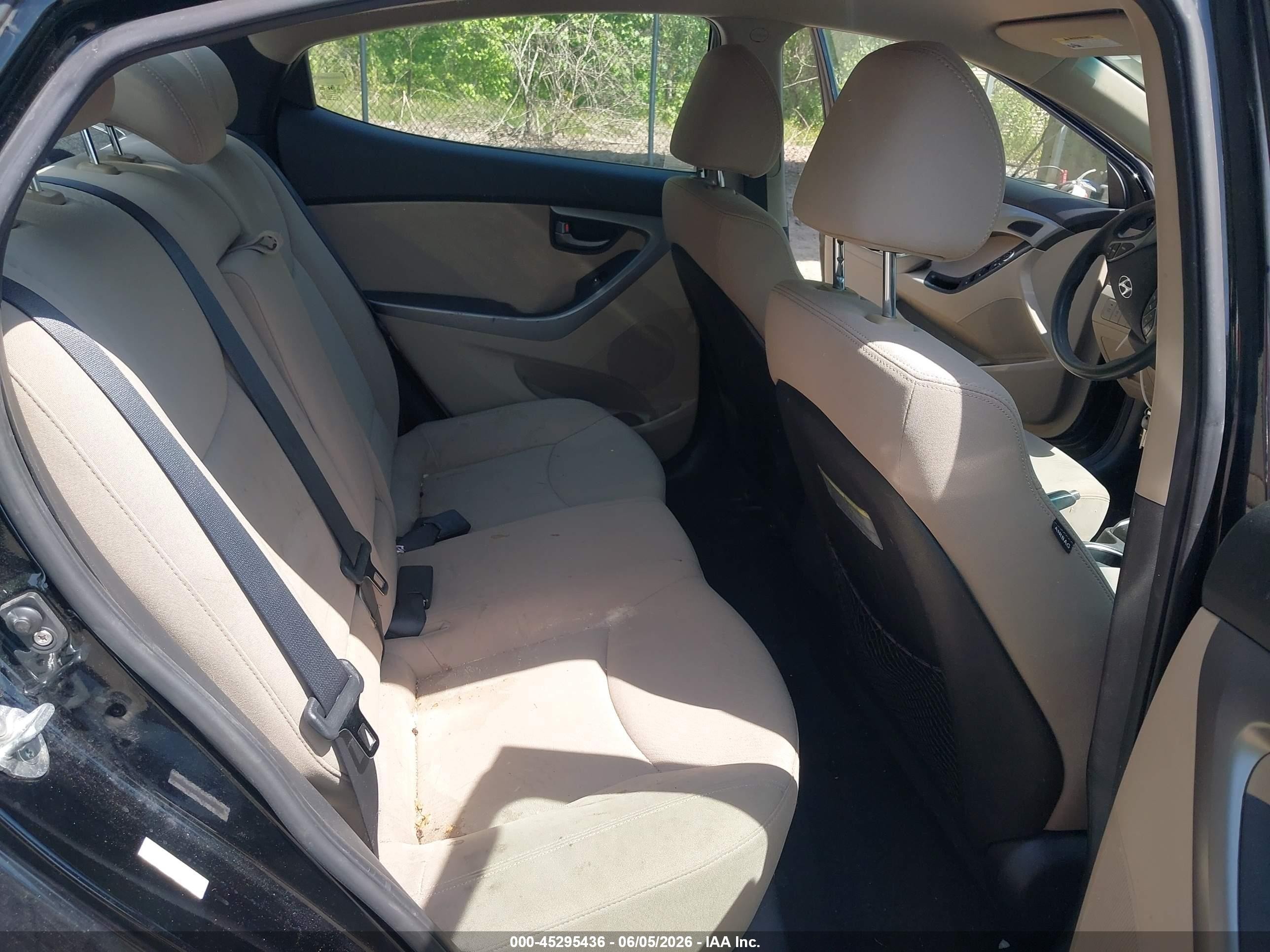 2015 Hyundai Elantra Se Black vin: KMHDH4AE3FU320745