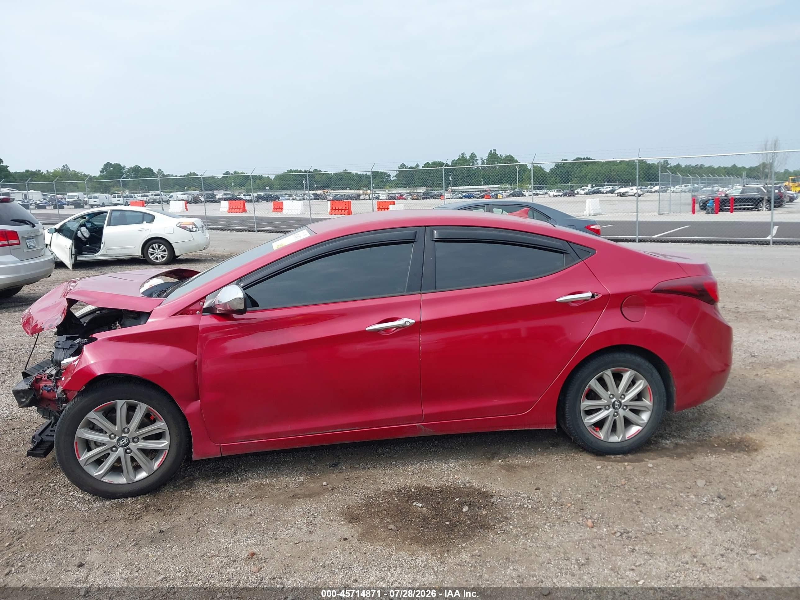 2015 Hyundai Elantra Se Red vin: KMHDH4AE3FU320860
