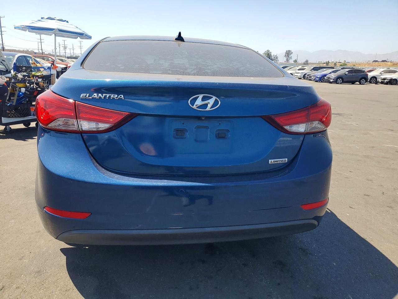 2015 Hyundai Elantra Limited Синий vin: KMHDH4AE3FU322172
