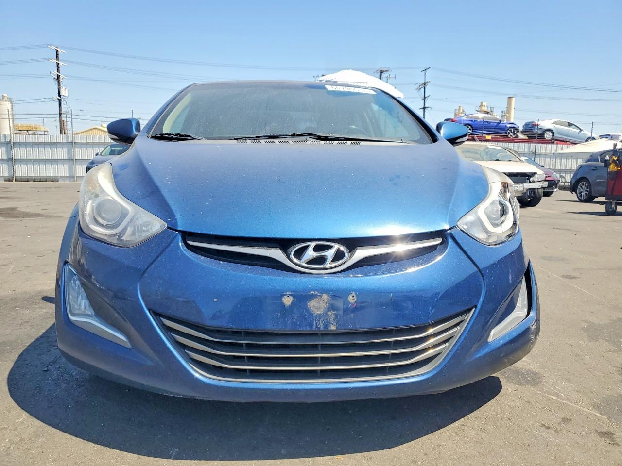 2015 Hyundai Elantra Limited Синий vin: KMHDH4AE3FU322172