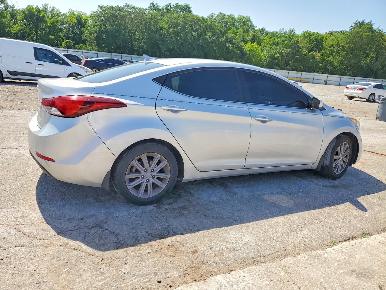2015 Hyundai Elantra Se Silver vin: KMHDH4AE3FU323242