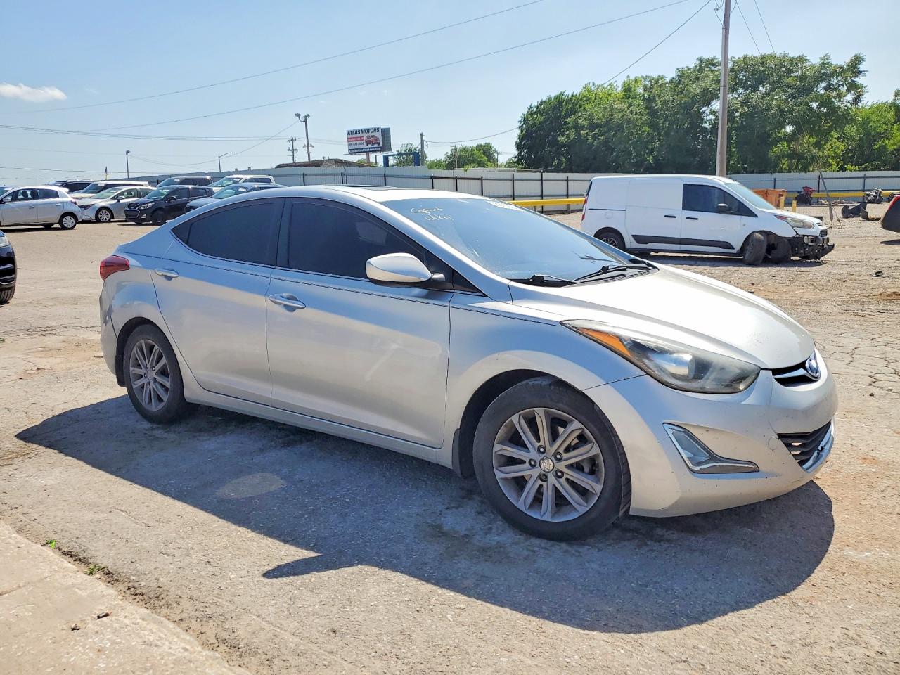 2015 Hyundai Elantra Se Silver vin: KMHDH4AE3FU323242