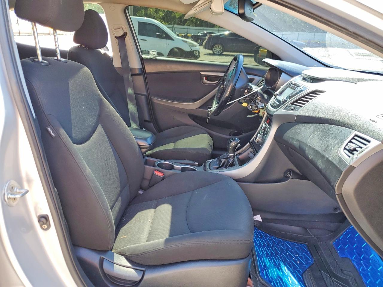 2015 Hyundai Elantra Se Silver vin: KMHDH4AE3FU323242