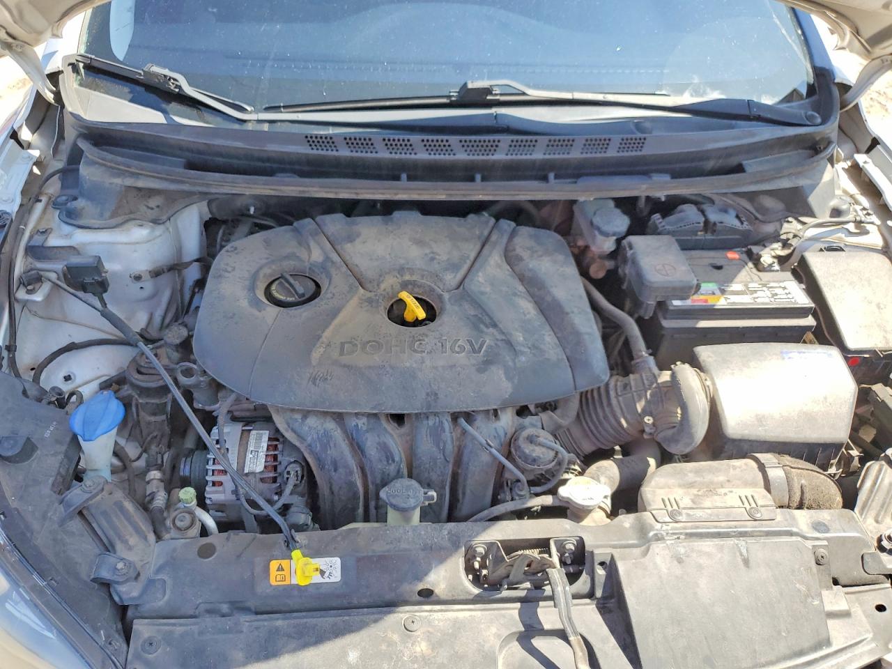 2015 Hyundai Elantra Se Silver vin: KMHDH4AE3FU323242