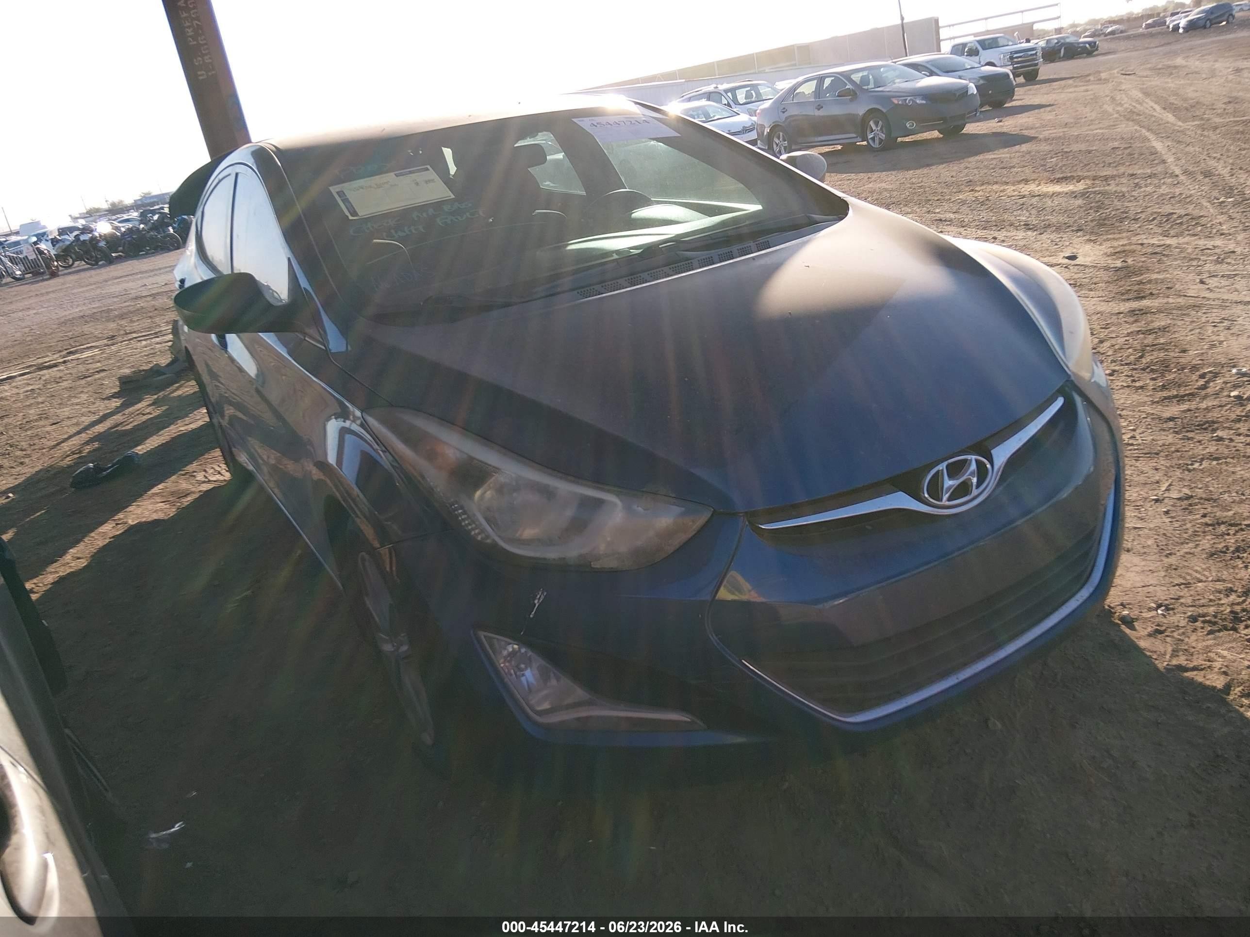2015 Hyundai Elantra Se Blue vin: KMHDH4AE3FU388334