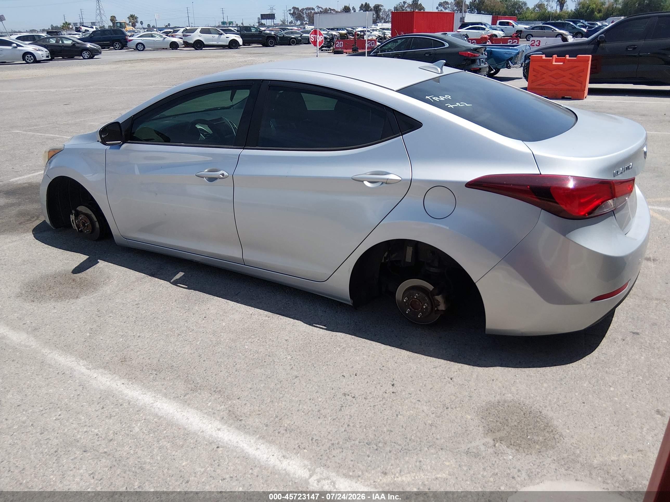 2015 Hyundai Elantra Se Silver vin: KMHDH4AE3FU389452