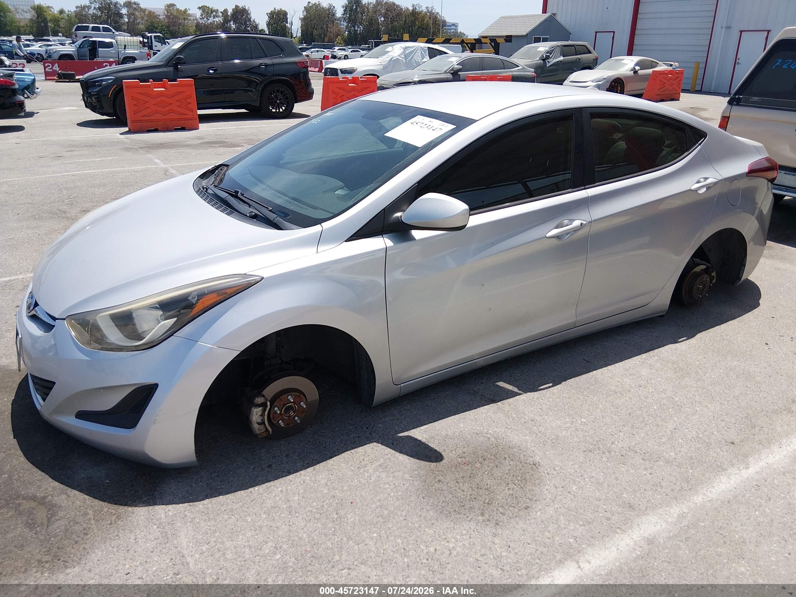 2015 Hyundai Elantra Se Silver vin: KMHDH4AE3FU389452