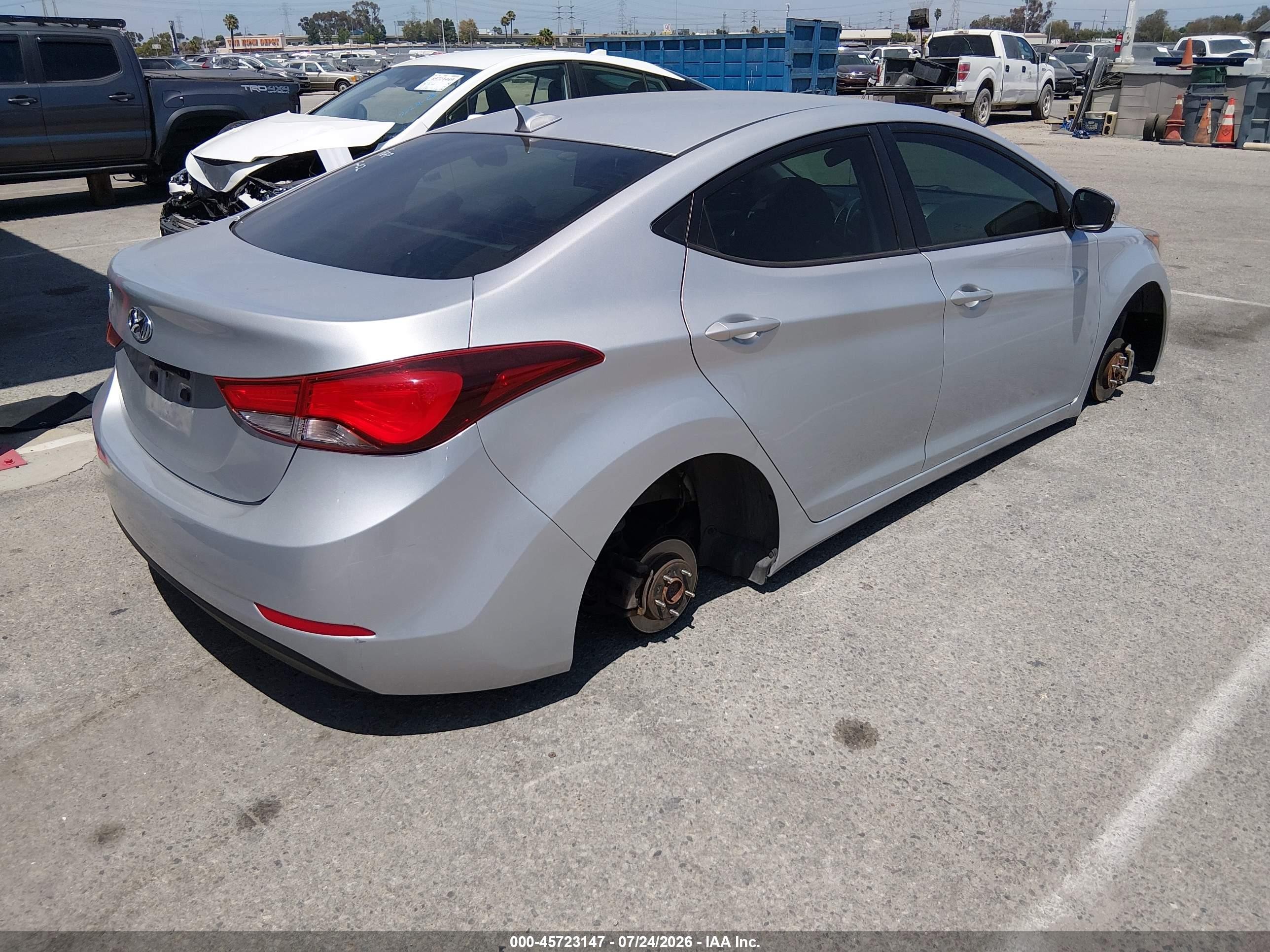 2015 Hyundai Elantra Se Silver vin: KMHDH4AE3FU389452