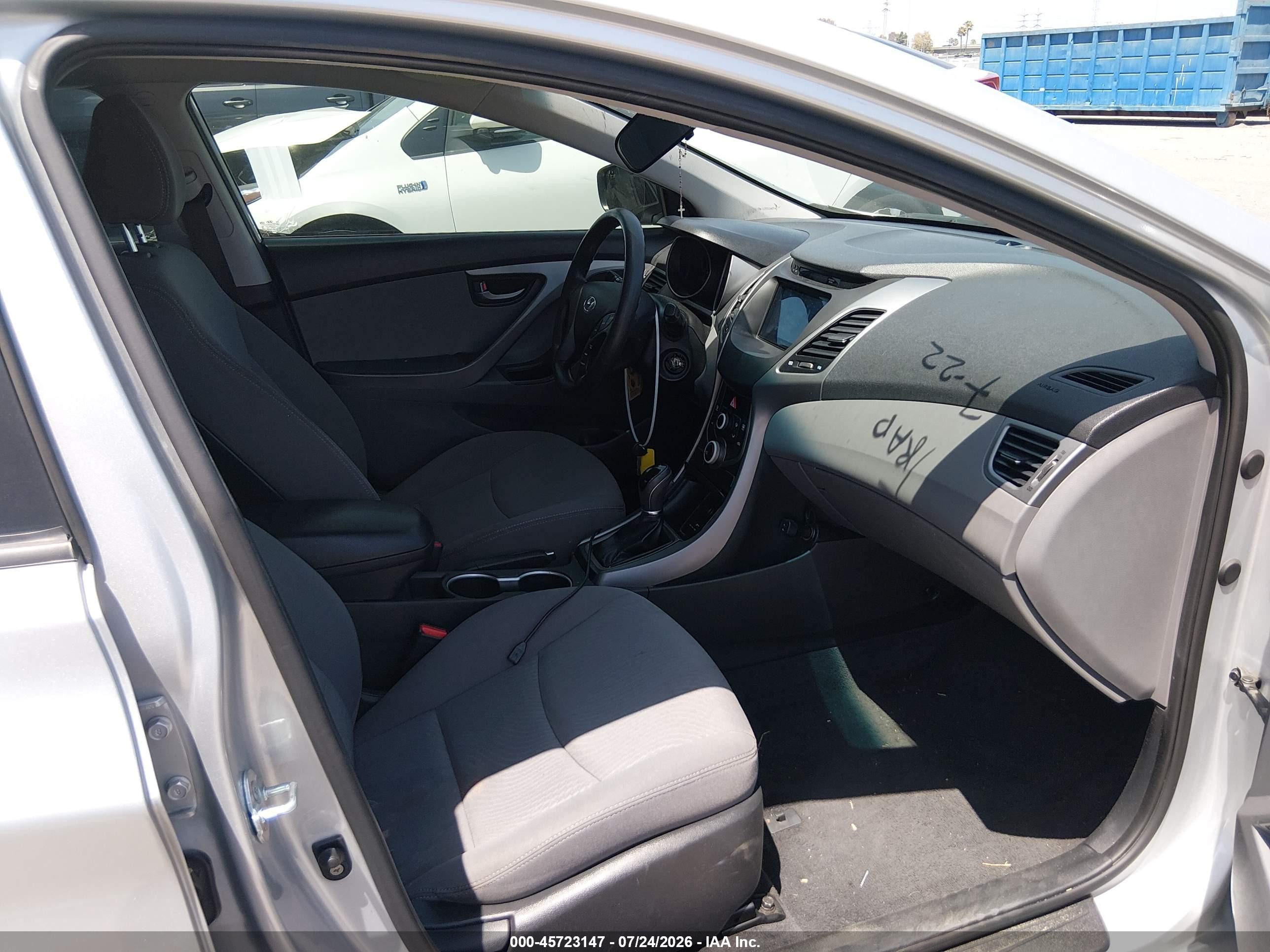 2015 Hyundai Elantra Se Silver vin: KMHDH4AE3FU389452