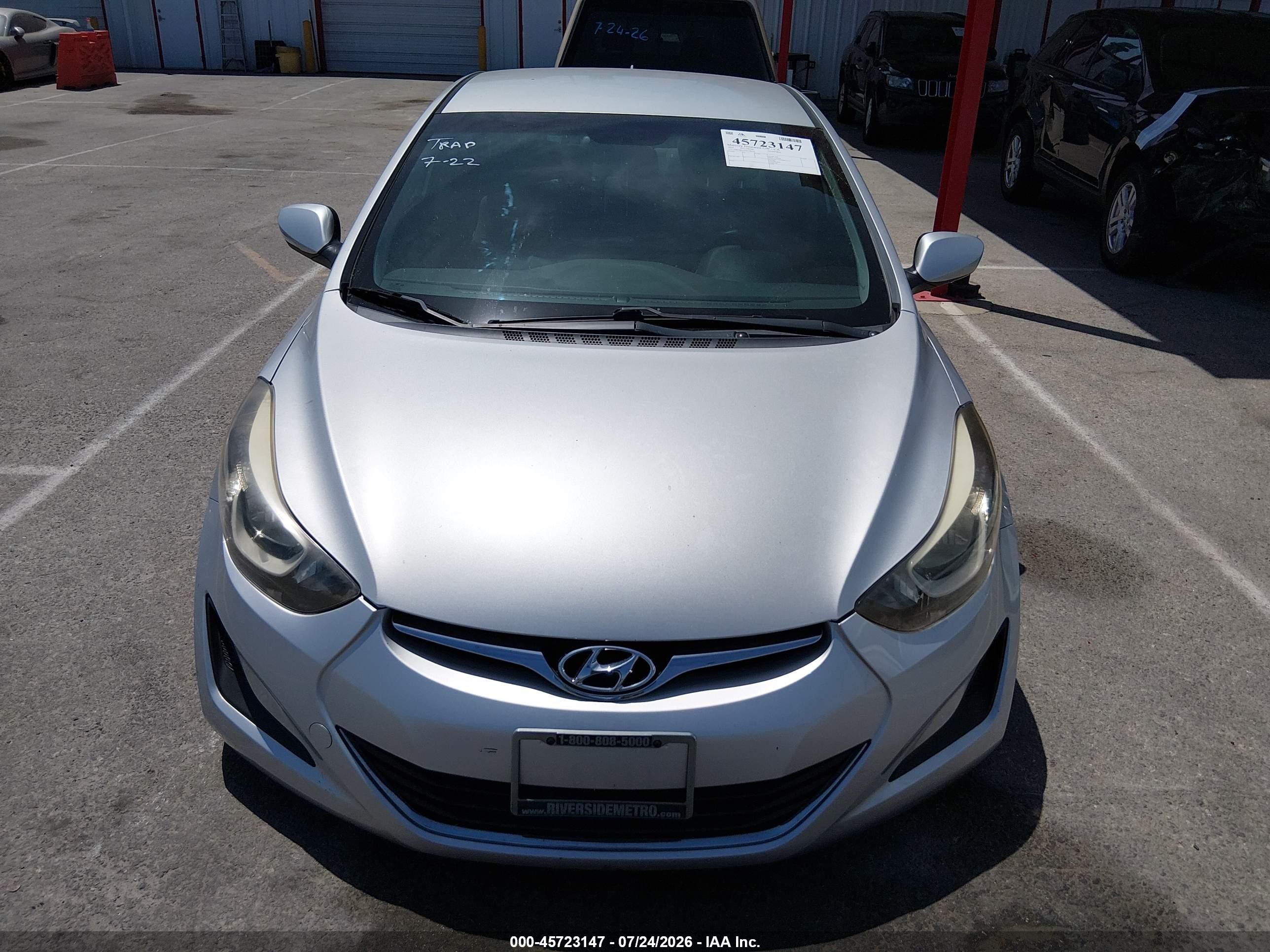 2015 Hyundai Elantra Se Silver vin: KMHDH4AE3FU389452