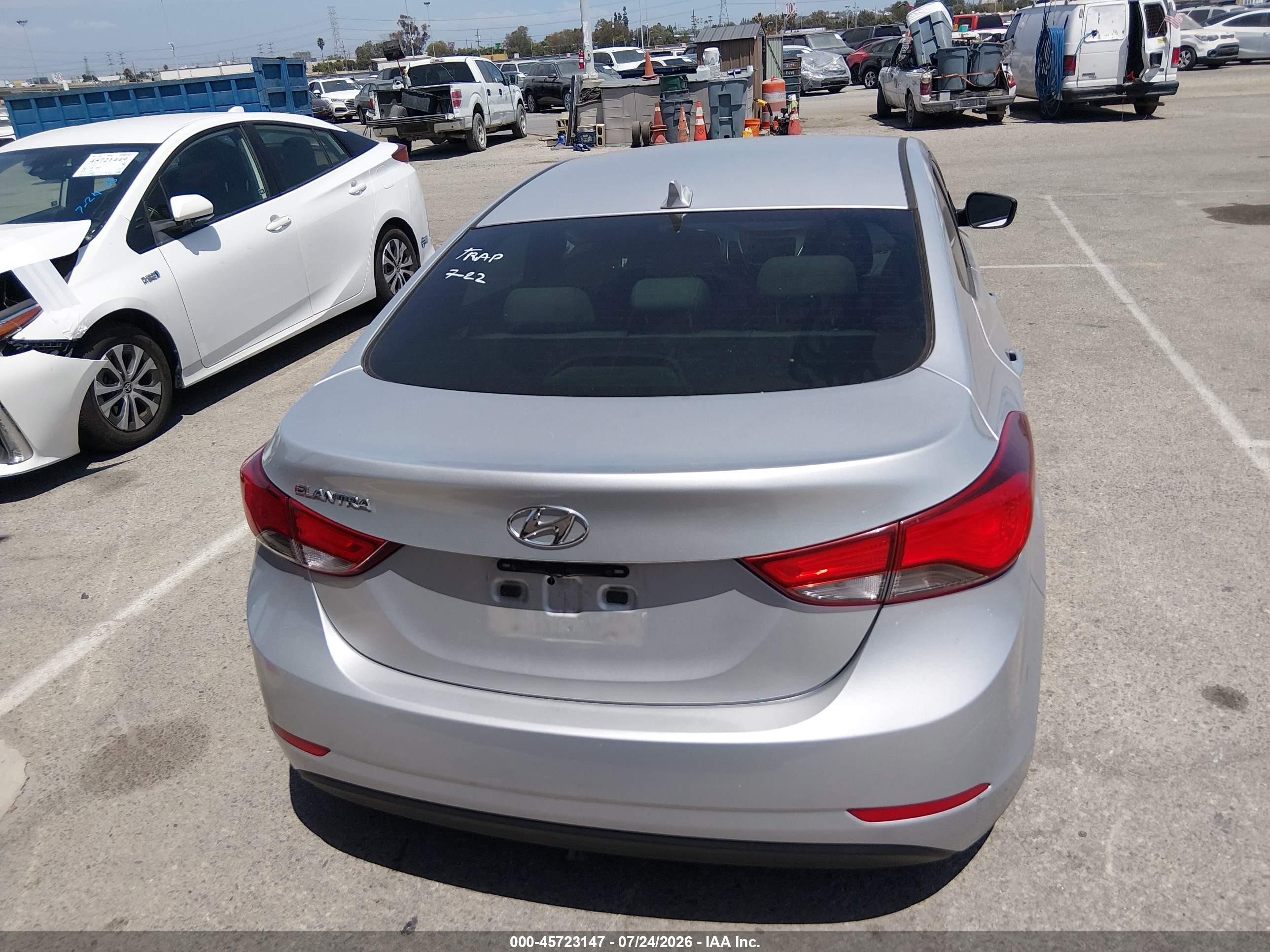 2015 Hyundai Elantra Se Silver vin: KMHDH4AE3FU389452