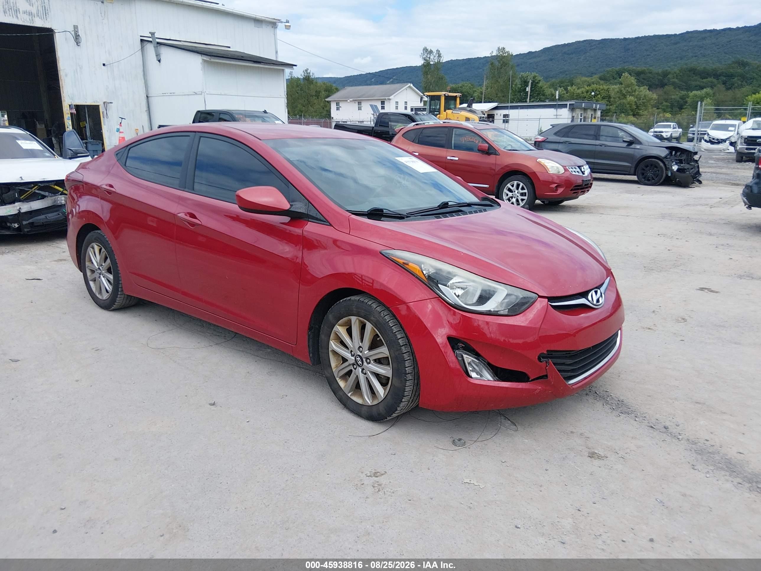 2015 Hyundai Elantra Se Красный vin: KMHDH4AE3FU411742