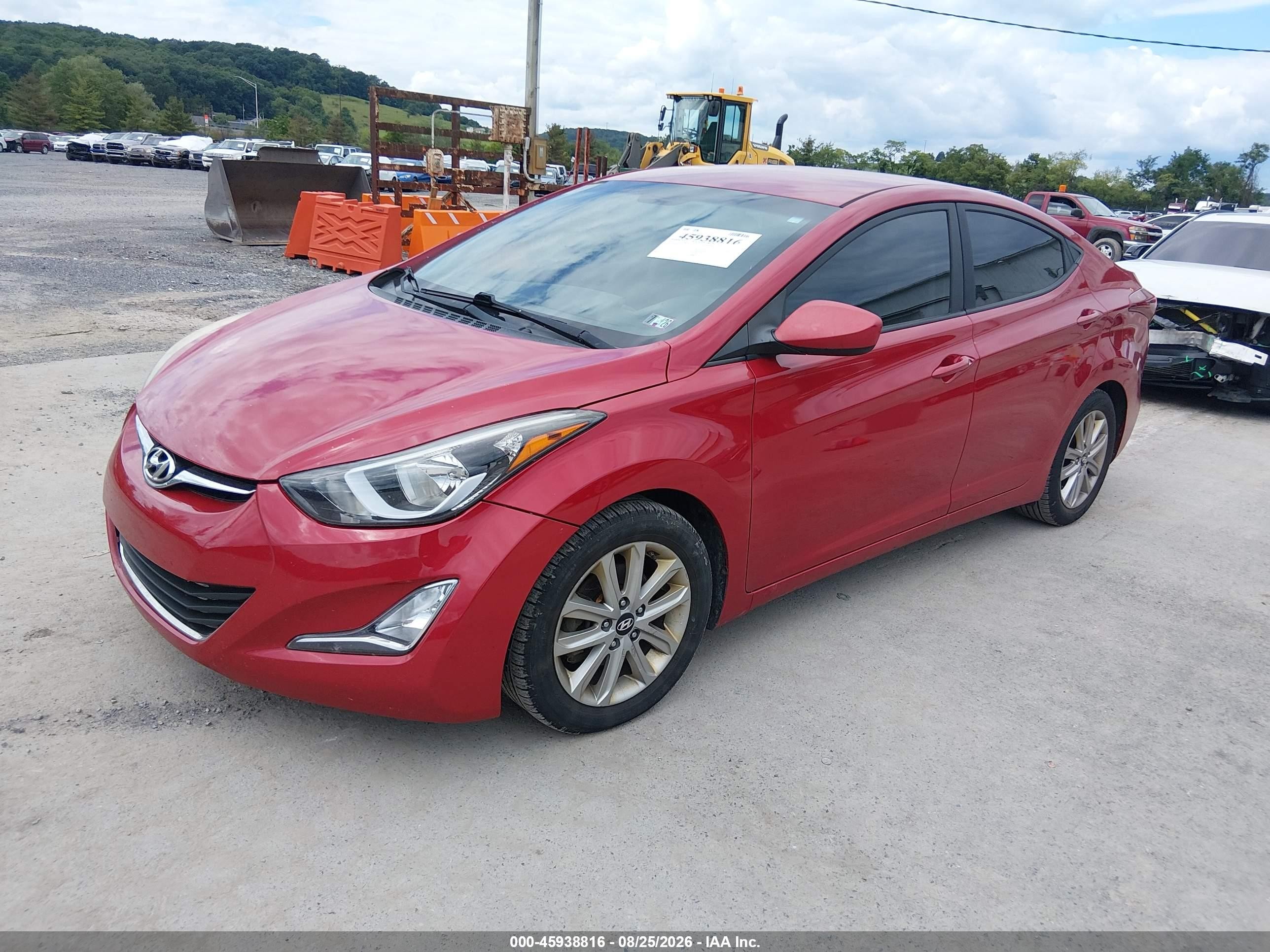 2015 Hyundai Elantra Se Красный vin: KMHDH4AE3FU411742