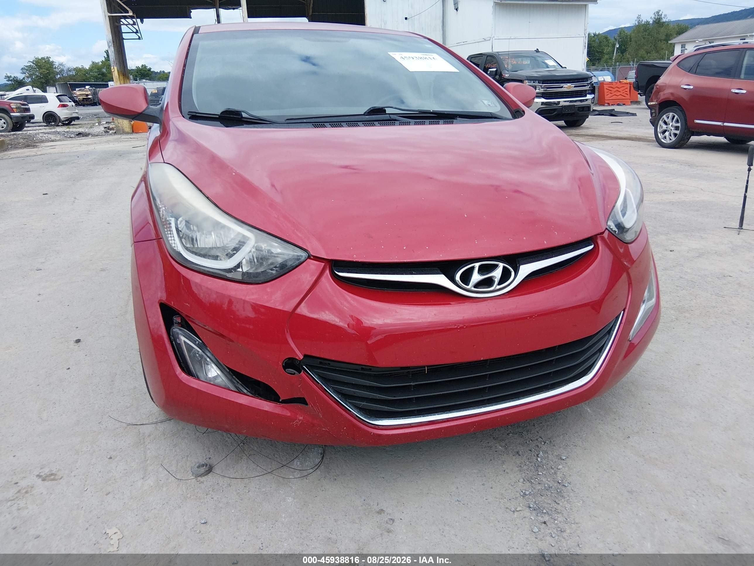 2015 Hyundai Elantra Se Красный vin: KMHDH4AE3FU411742