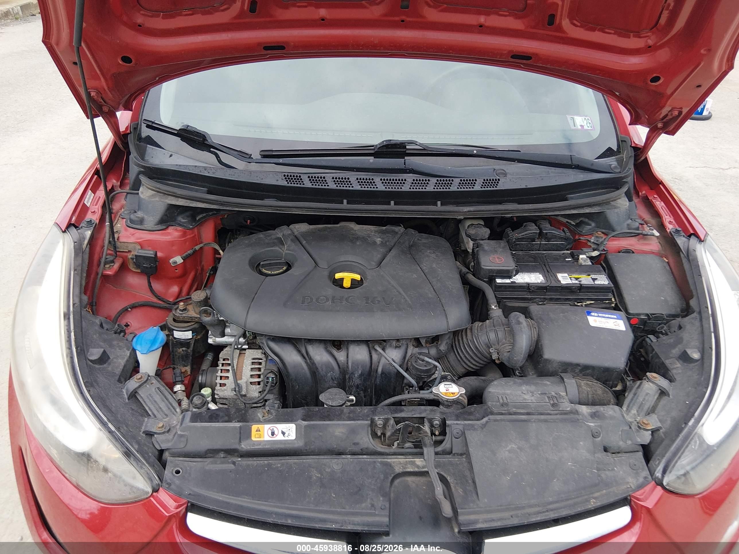 2015 Hyundai Elantra Se Красный vin: KMHDH4AE3FU411742