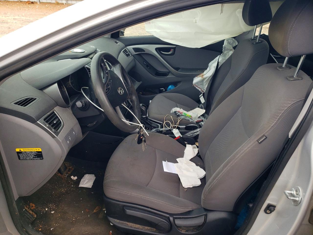 2015 Hyundai Elantra Se Silver vin: KMHDH4AE3FU421025