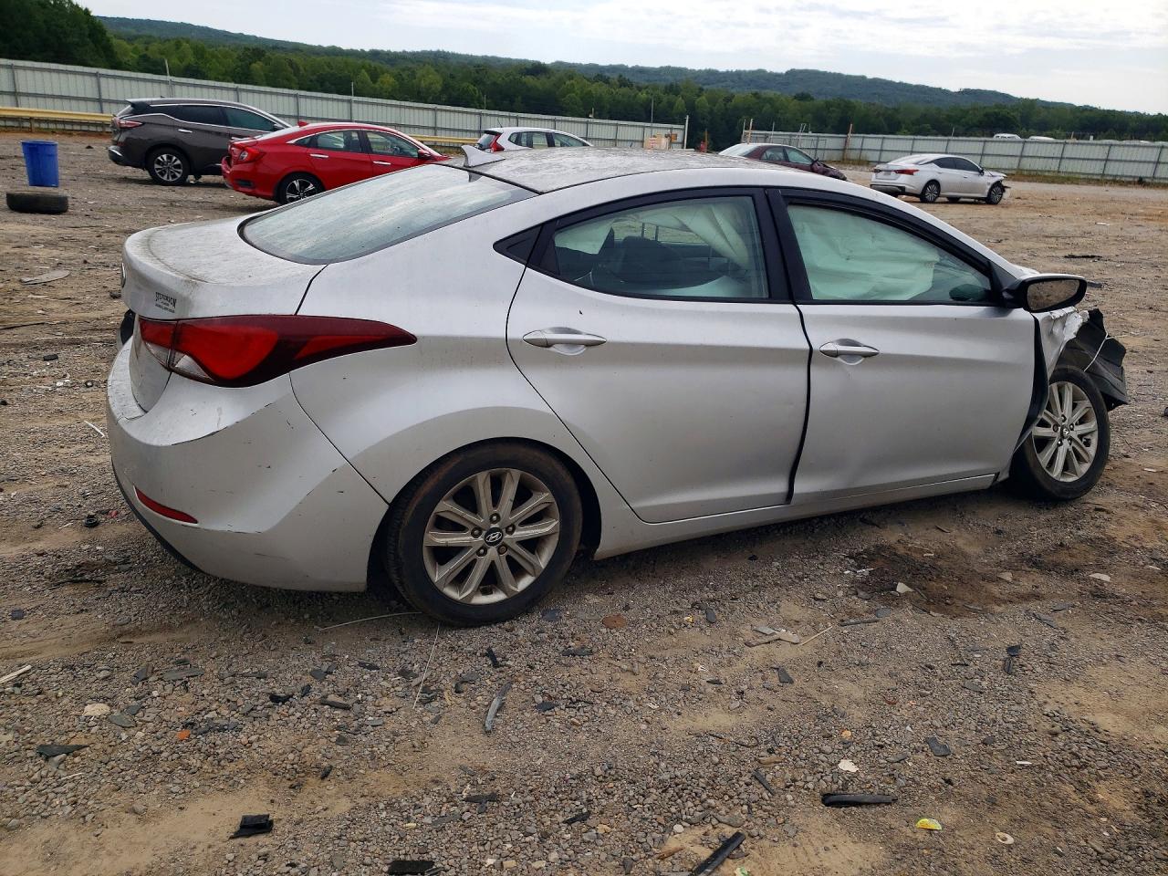 2015 Hyundai Elantra Se Silver vin: KMHDH4AE3FU421025