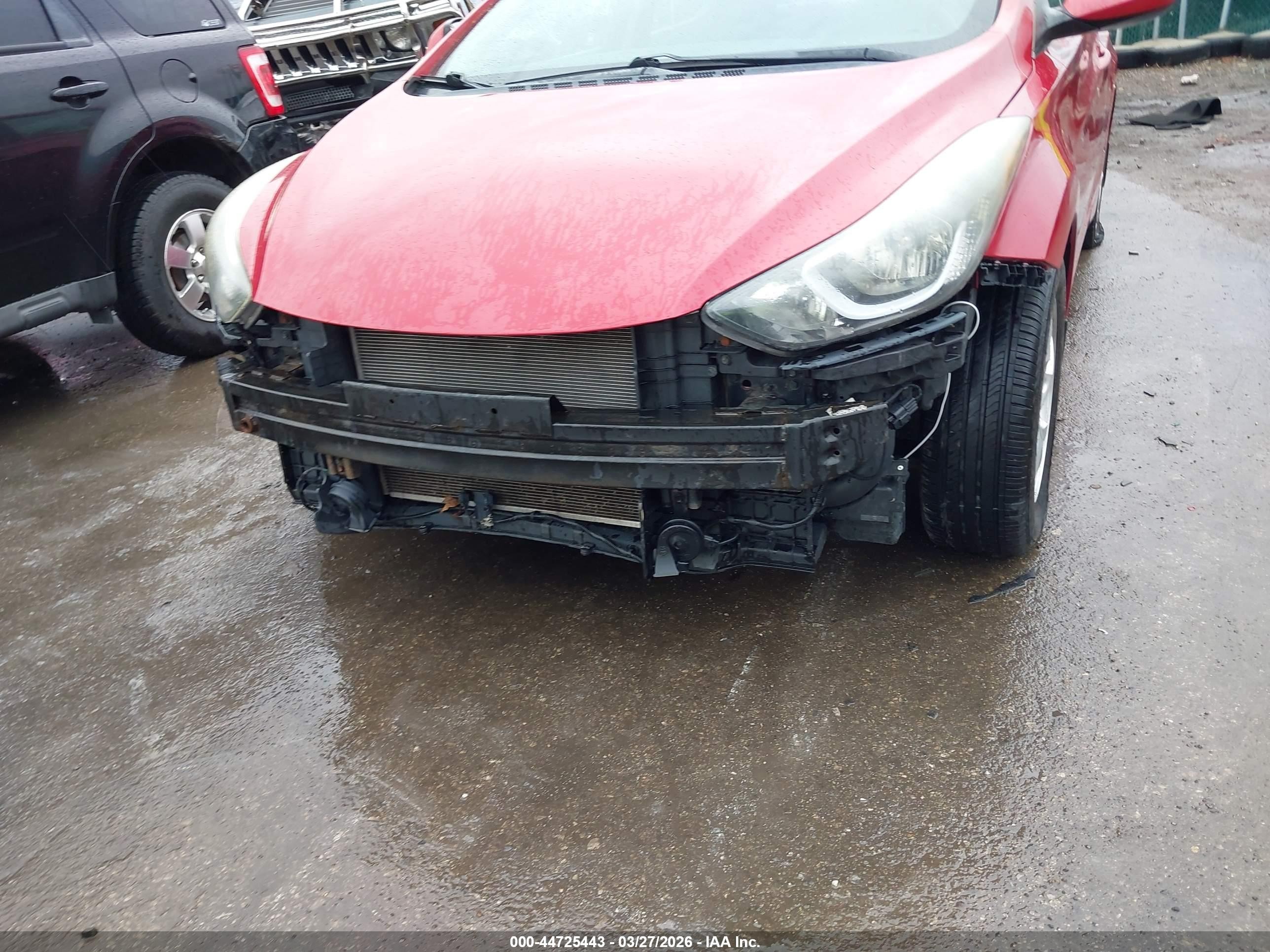 2015 Hyundai Elantra Se Red vin: KMHDH4AE3FU423454
