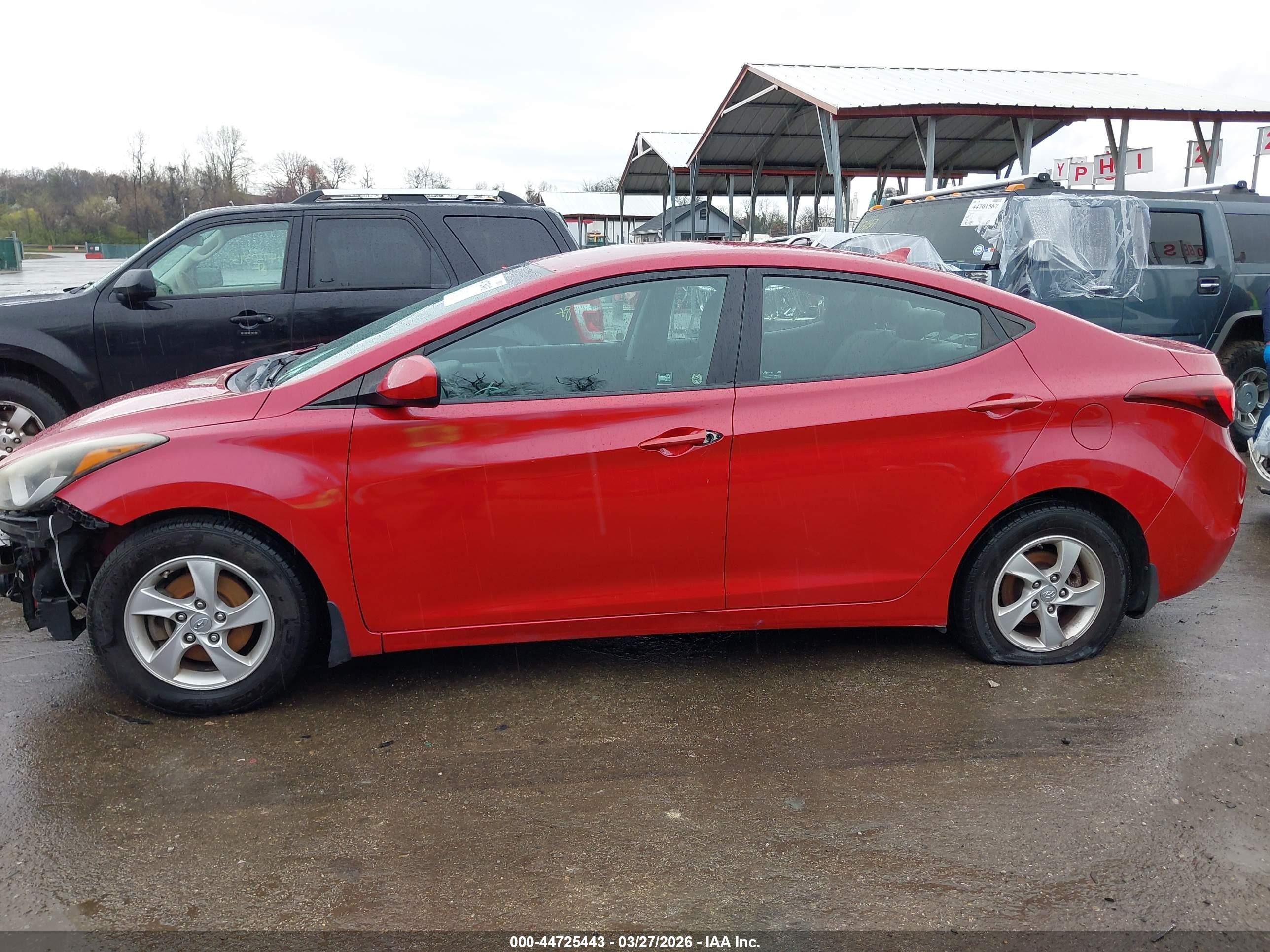 2015 Hyundai Elantra Se Red vin: KMHDH4AE3FU423454