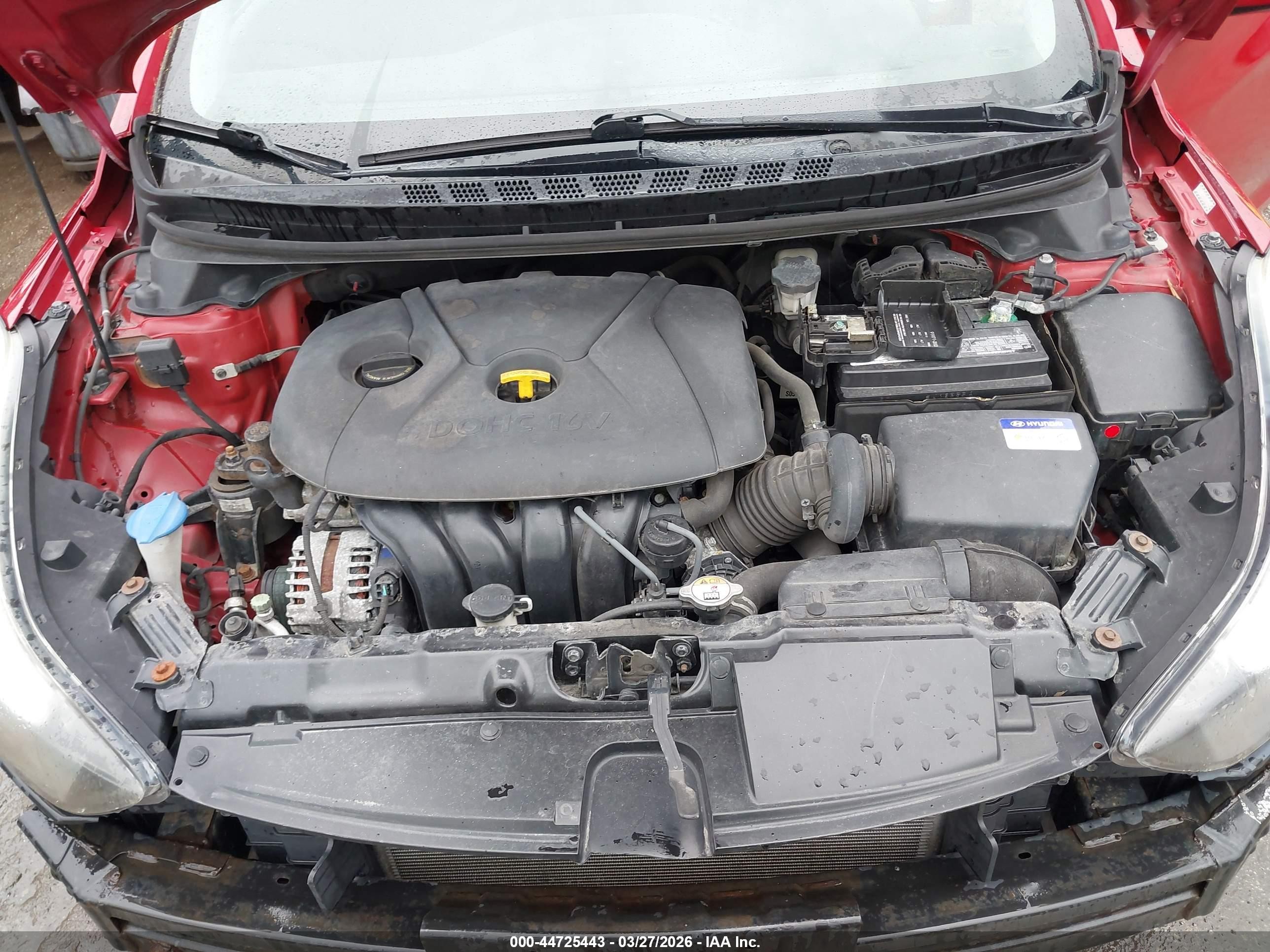 2015 Hyundai Elantra Se Red vin: KMHDH4AE3FU423454