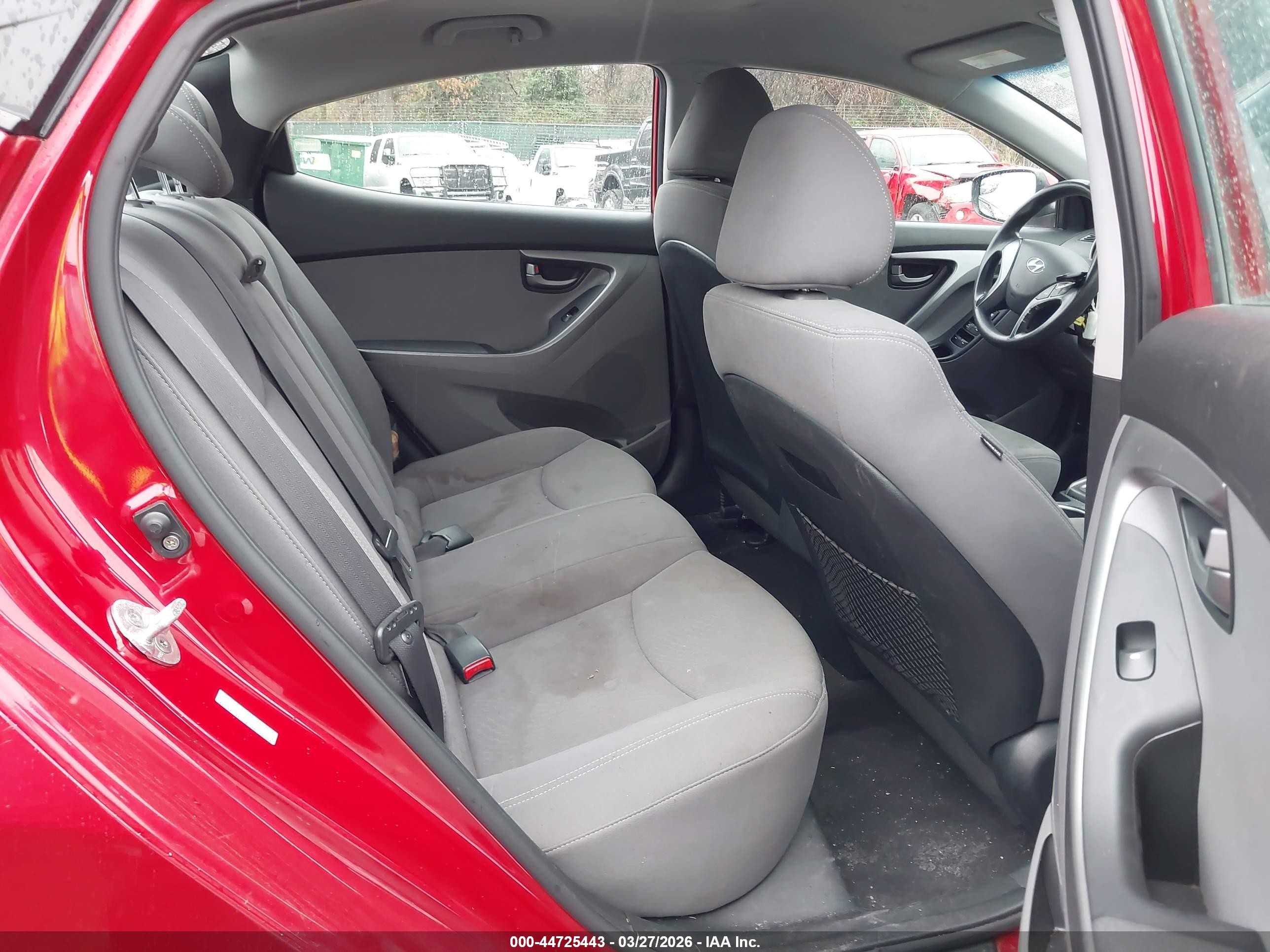 2015 Hyundai Elantra Se Red vin: KMHDH4AE3FU423454