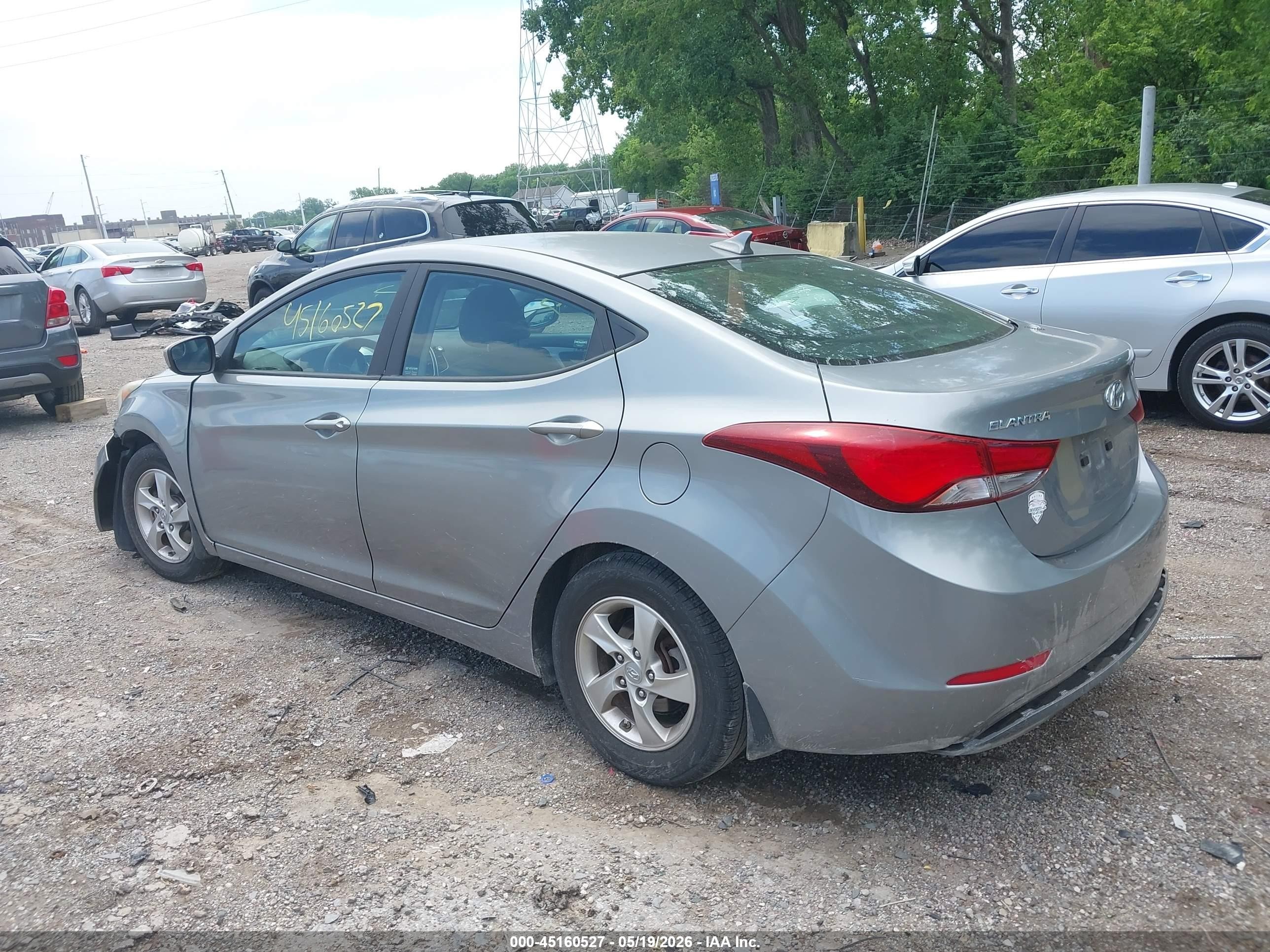 2015 Hyundai Elantra Se Silver vin: KMHDH4AE3FU443235