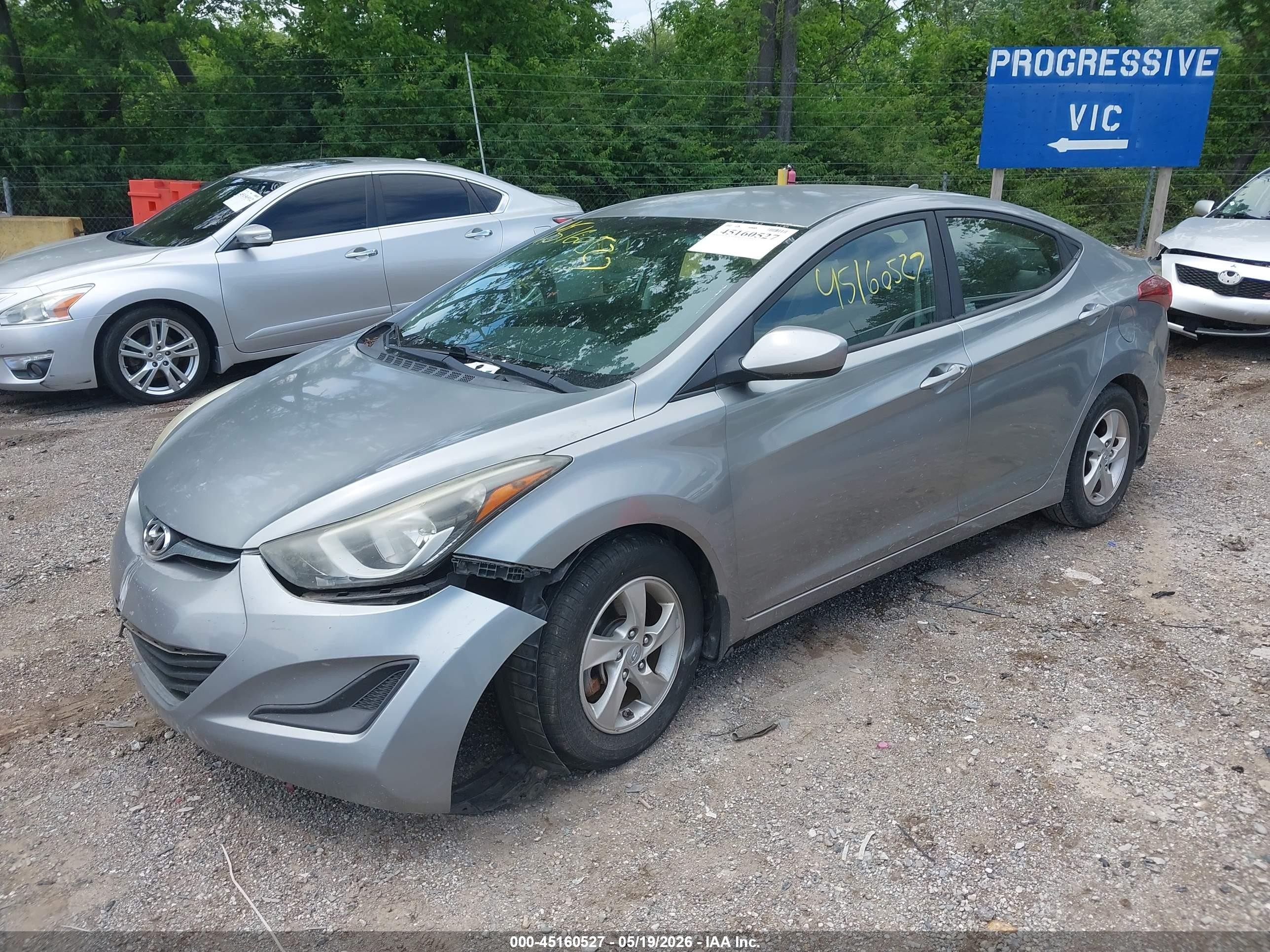 2015 Hyundai Elantra Se Silver vin: KMHDH4AE3FU443235
