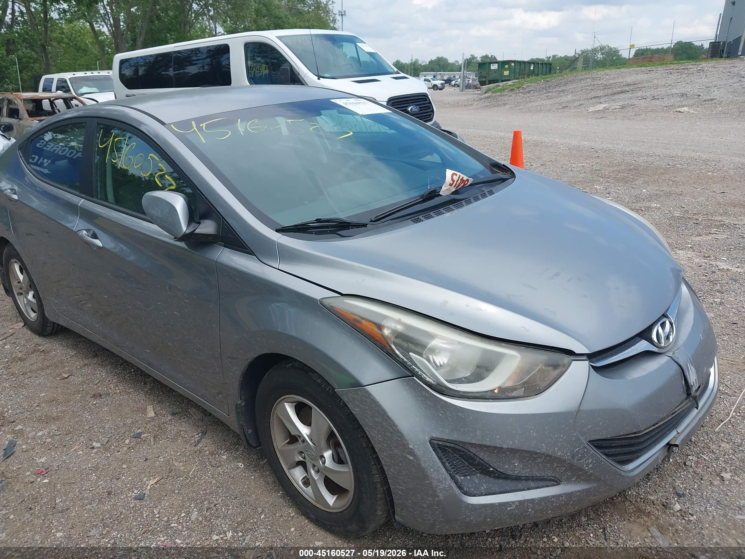 2015 Hyundai Elantra Se Silver vin: KMHDH4AE3FU443235